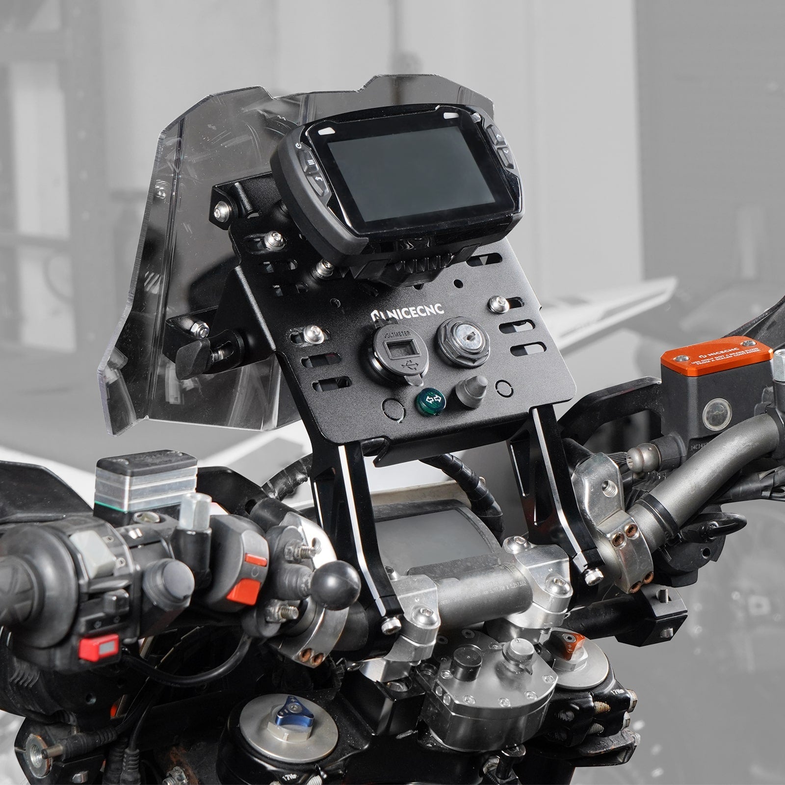 GPS Mount Mini Fairing Kit For Kawasaki KX 125 250 KXF250 KXF450