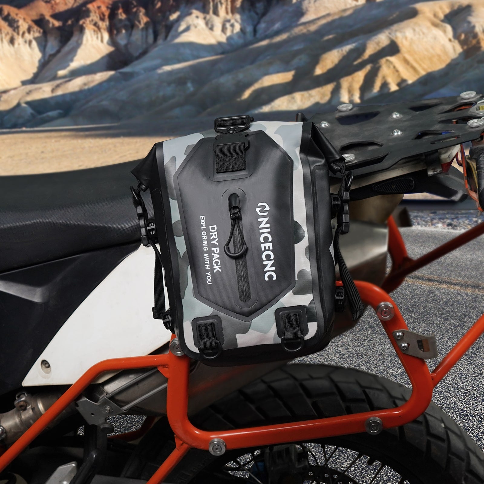 Universal Crash Bar Bag Motorcycle 7L Dry Luggage Bag(Only Ship to US)
