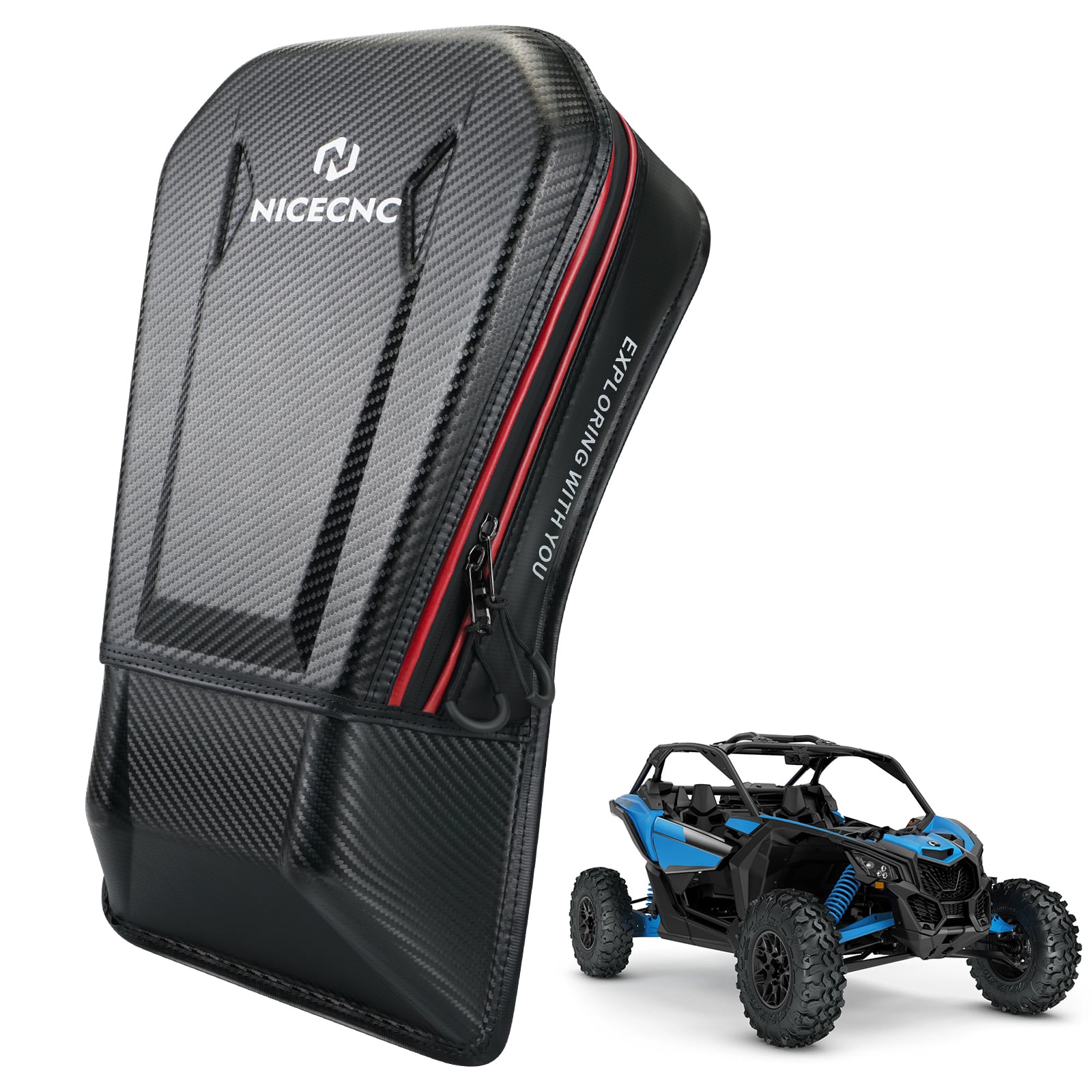 UTV Rear Seat Center Bag Storage Bag Large Capacity For Can Am Maverick X3 2017-2023
