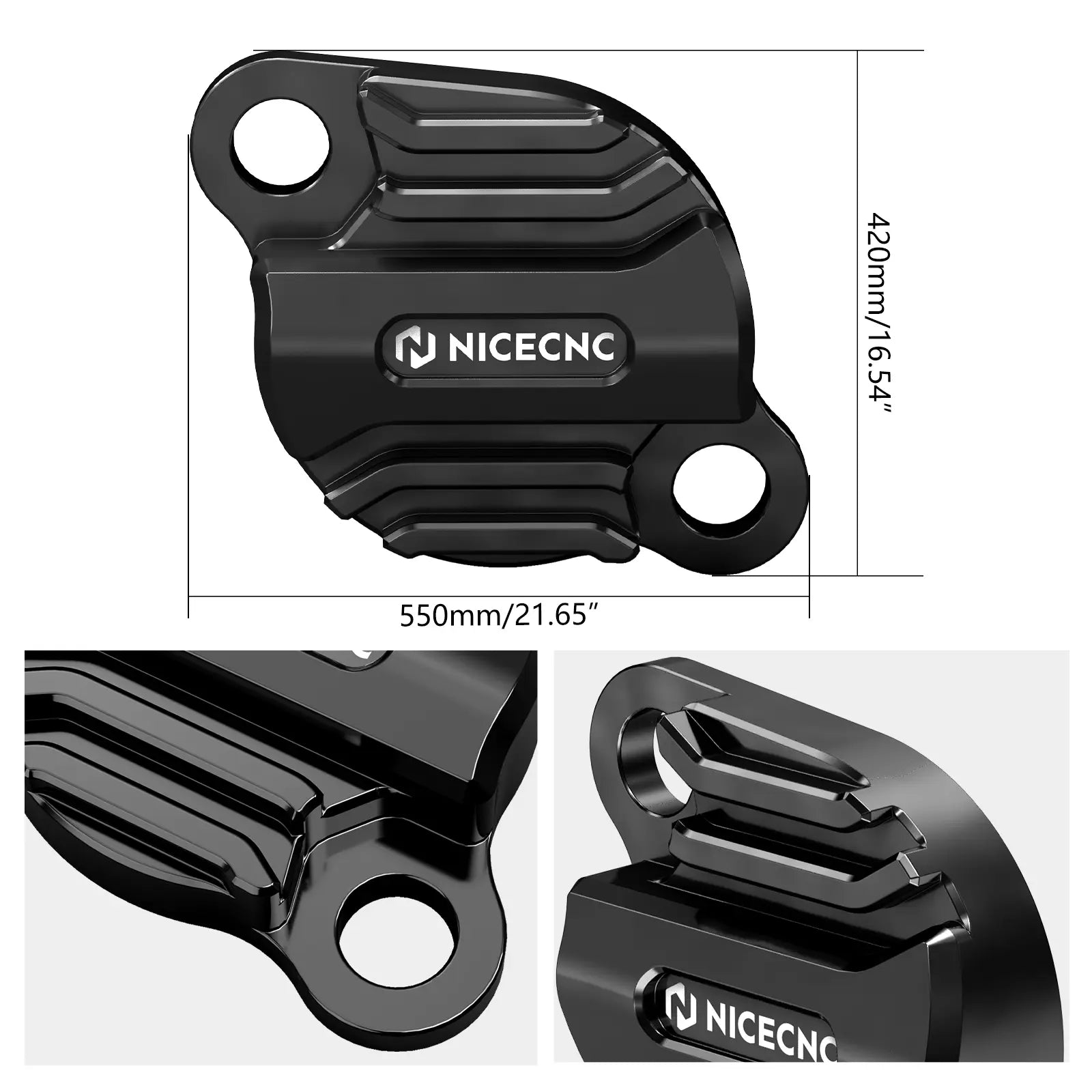 Heat-Dissipating Parking Brake Cover Plate Kit for Yamaha Banshee 350 YFZ350 1987-2006