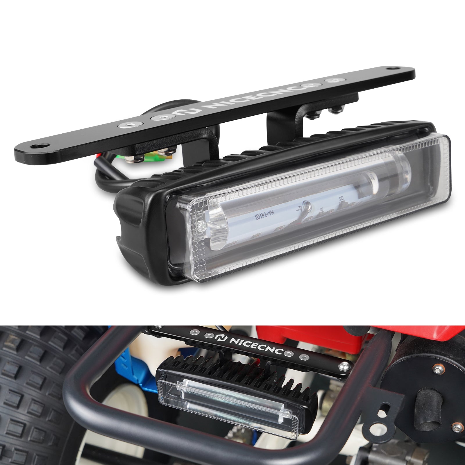 Plug & Play LED Rear Brake Light w/Bracket For Yamaha Warrior Banshee 350 Blaster 200