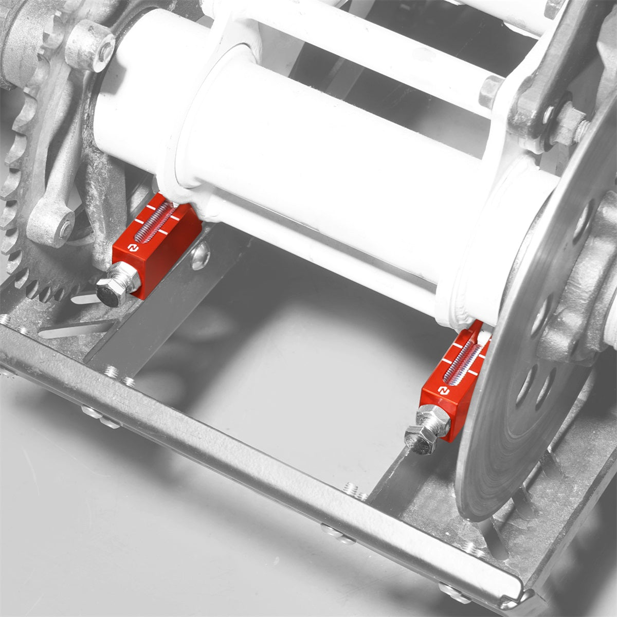 ATV Axle Blocks Chain Adjusters Puller Carrier For Yamaha Blaster 200