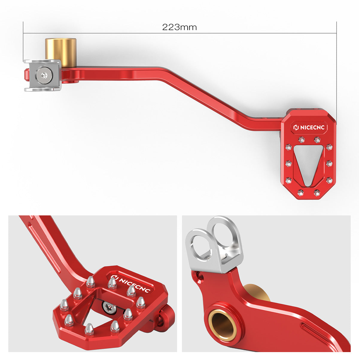 ATV Multi-Position Adjustable Rear Foot Brake Pedal Lever For Yamaha Blaster 200