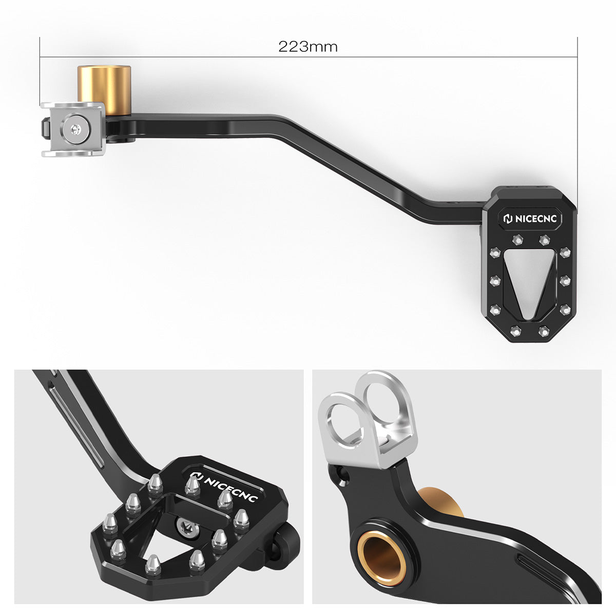 ATV Multi-Position Adjustable Rear Foot Brake Pedal Lever For Yamaha Blaster 200