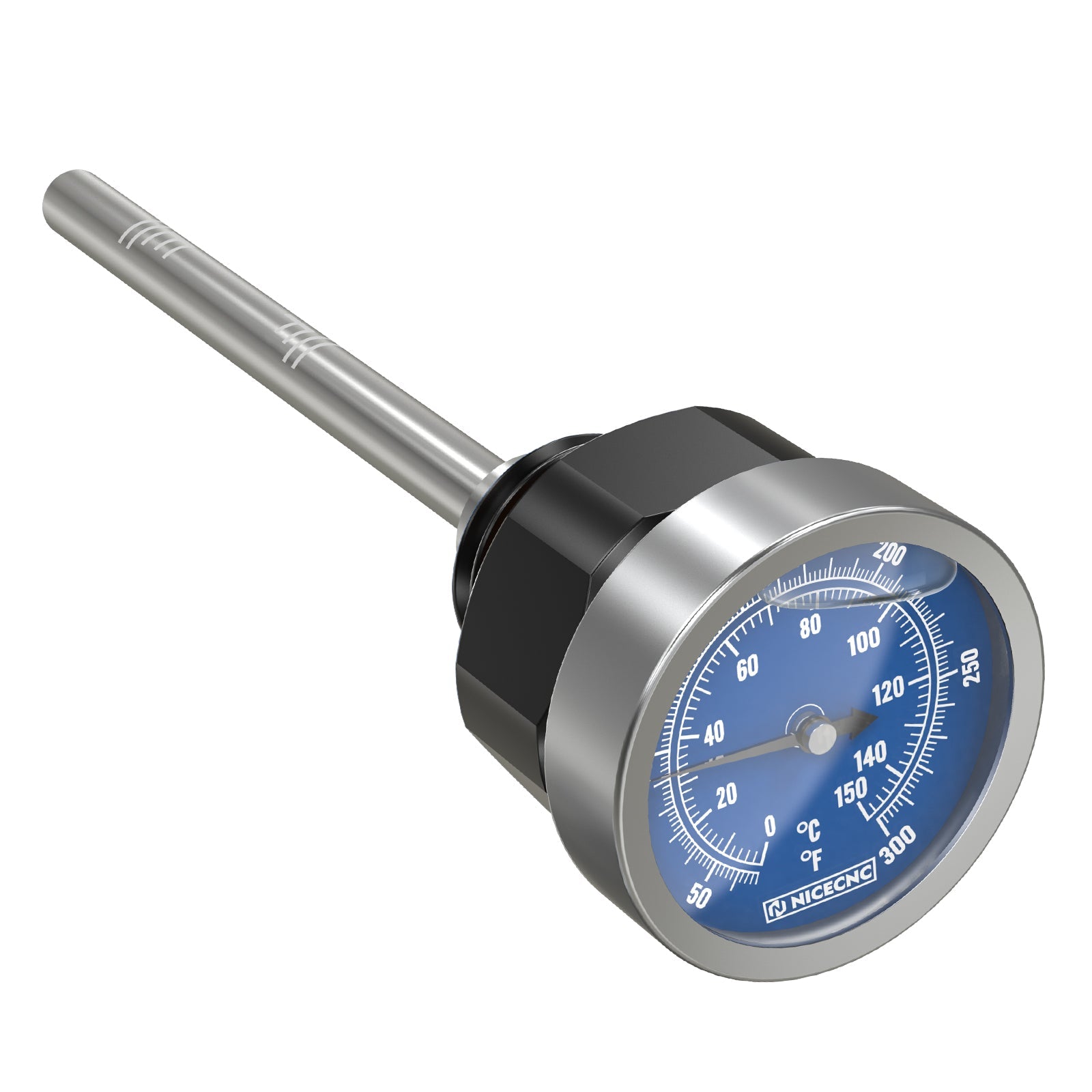 Jauge de niveau d'huile moteur de VTT avec thermomètre pour Yamaha Raptor 700 700R 660R YFZ450