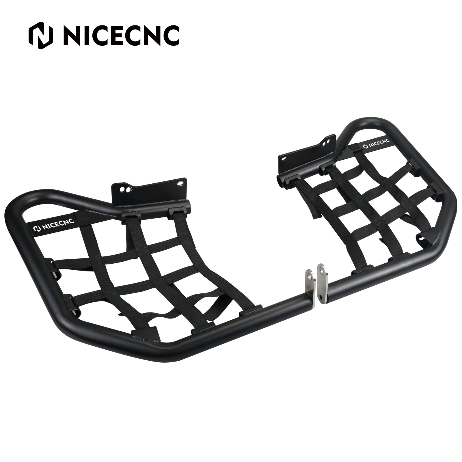 ATV Foot Peg Nerf Bars Heel Guards w/Webbing For Yamaha Raptor 700 700R 06-26
