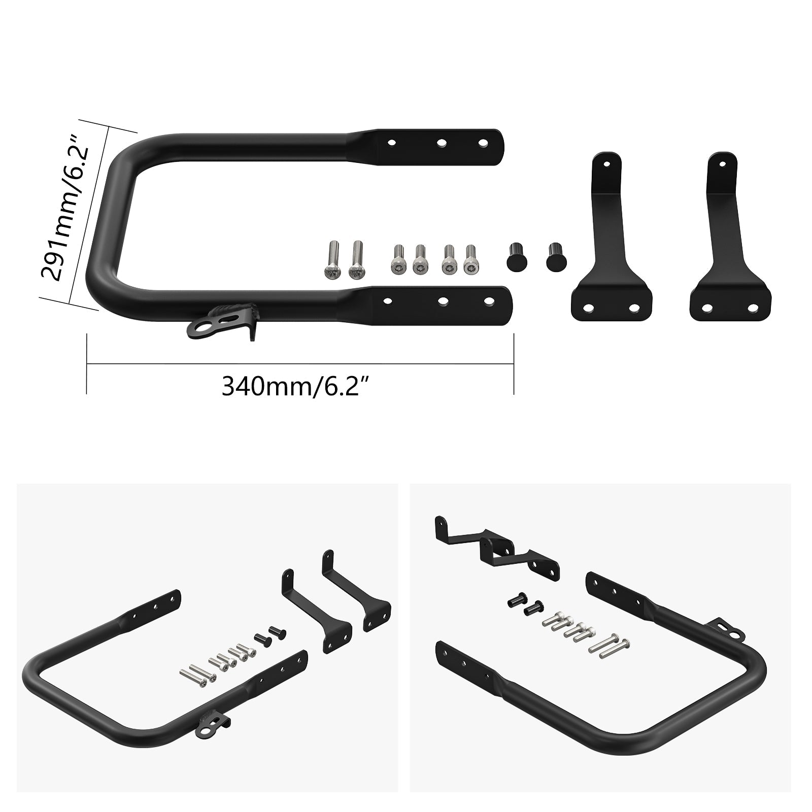 ATV Heavy-duty Rear Grab Bar Bumper Support For Yamaha Raptor 700 700R 06-26