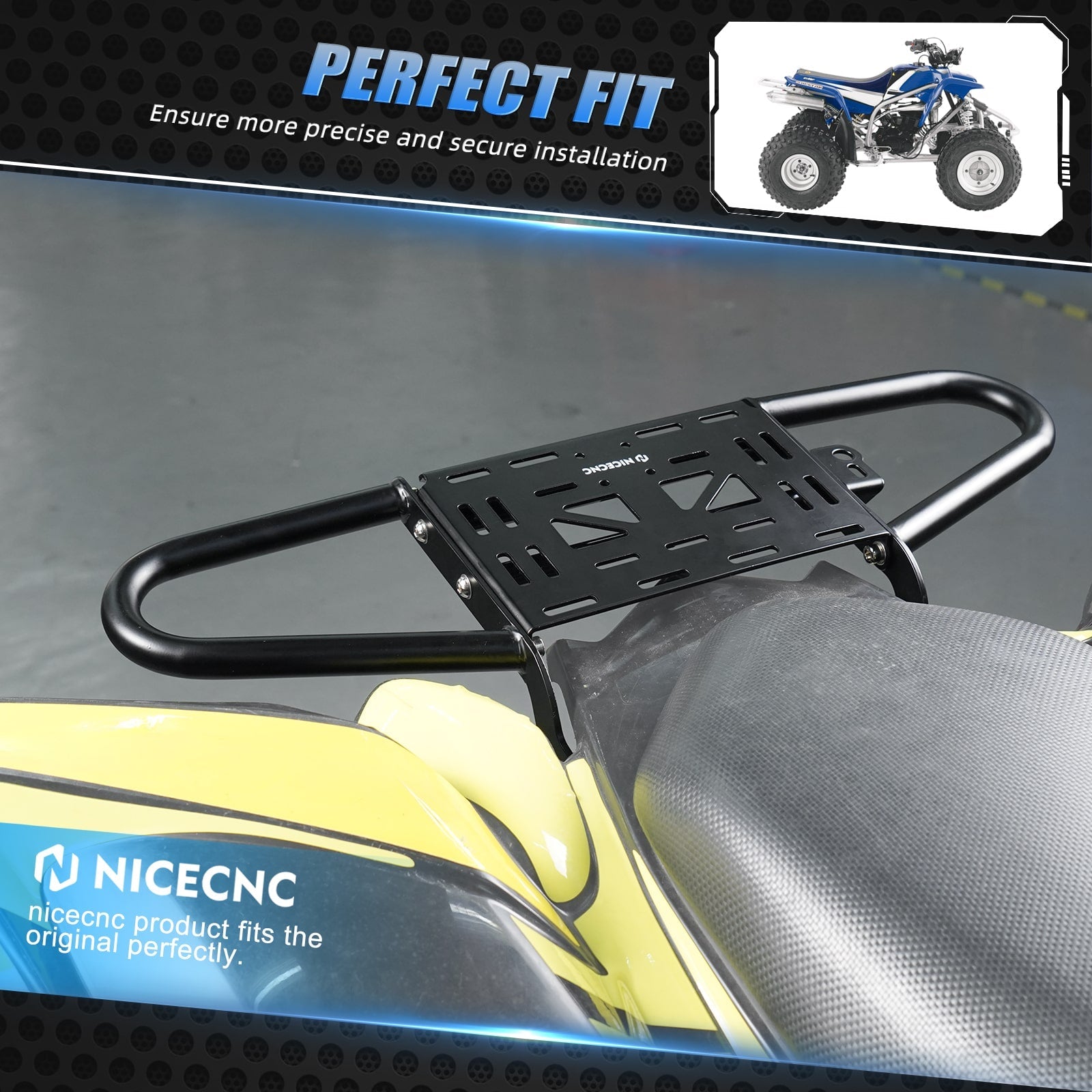 ATV Rear Grab Bar Luggage Rack Carrier For Yamaha Raptor 700 700R 2006-2026