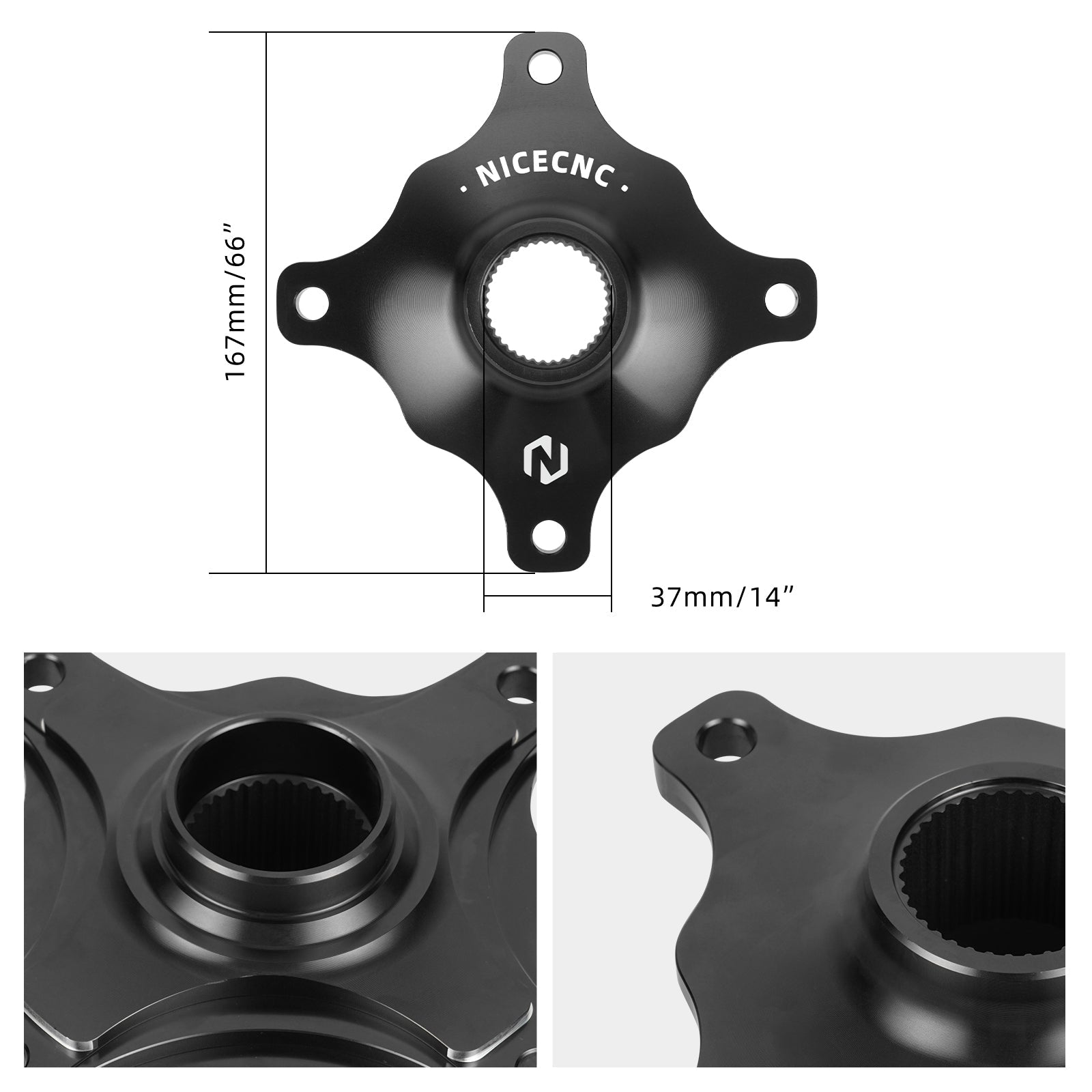 ATV Rear Wheel Axle Collar Sprocket Hub For Yamaha Raptor 700 700R