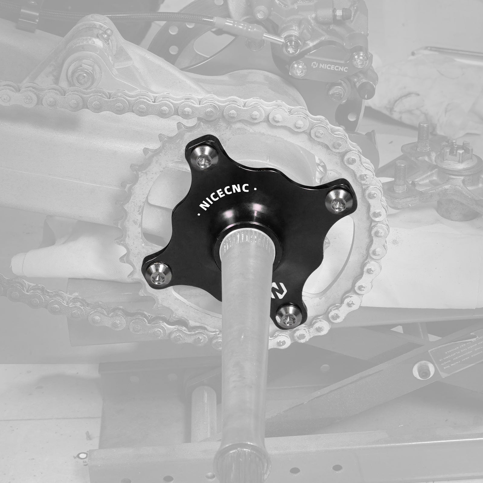 ATV Rear Wheel Axle Collar Sprocket Hub For Yamaha Raptor 700 700R