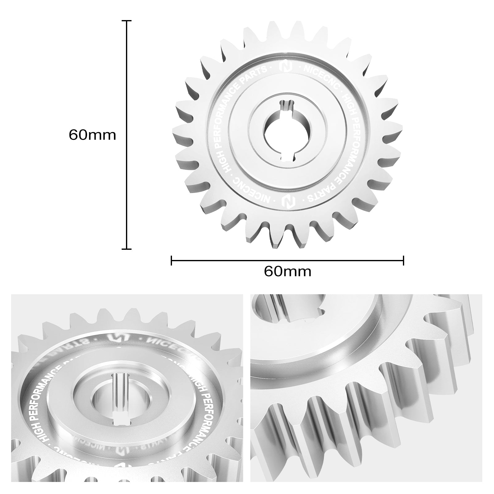 ATV 26 Teeth Water Pump Drive Gear Impeller Shaft For Yamaha Raptor 700 R 2006-2026