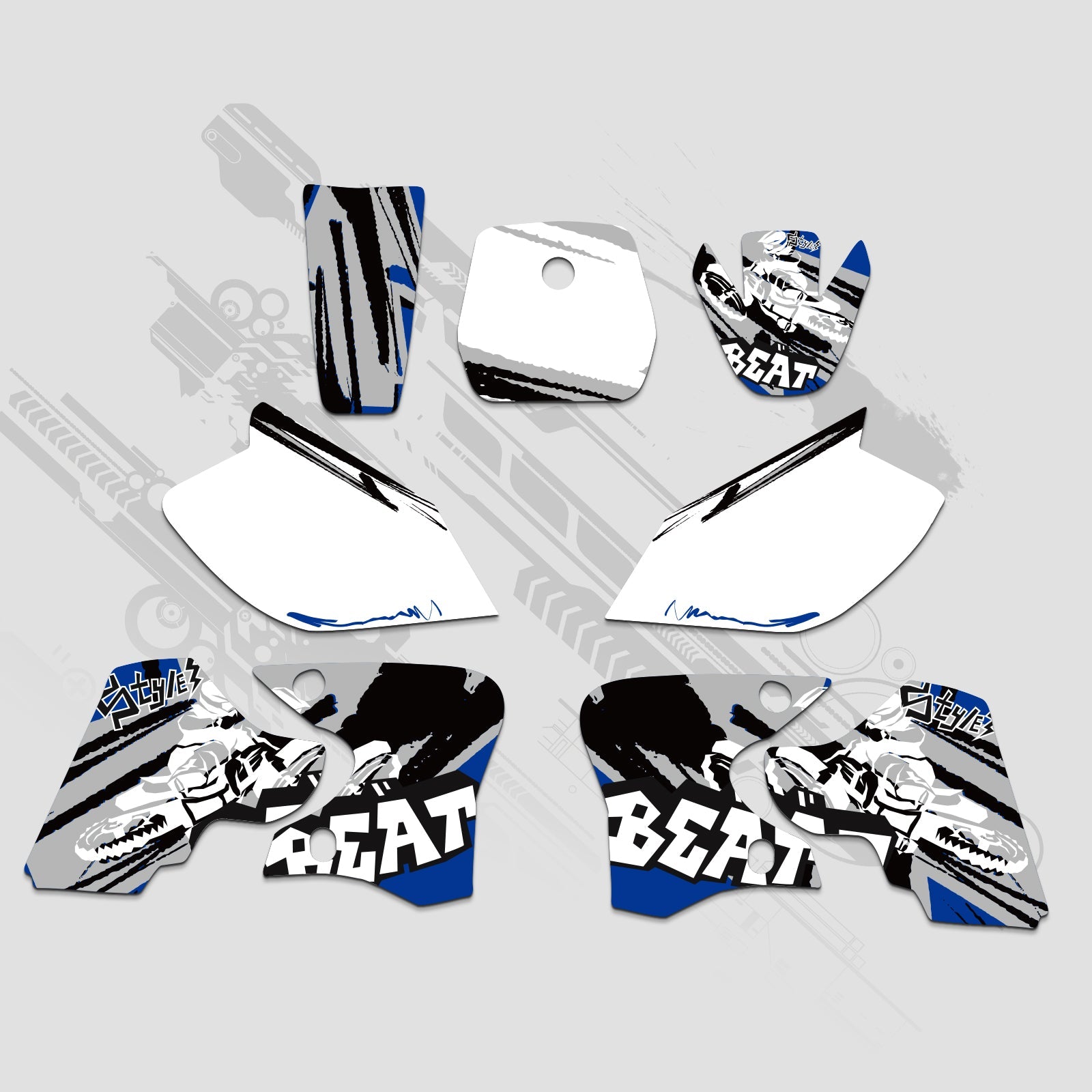 Motorcycle Full Graphics Decals Stickers Kit For YAMAHA TTR90 2000-2007