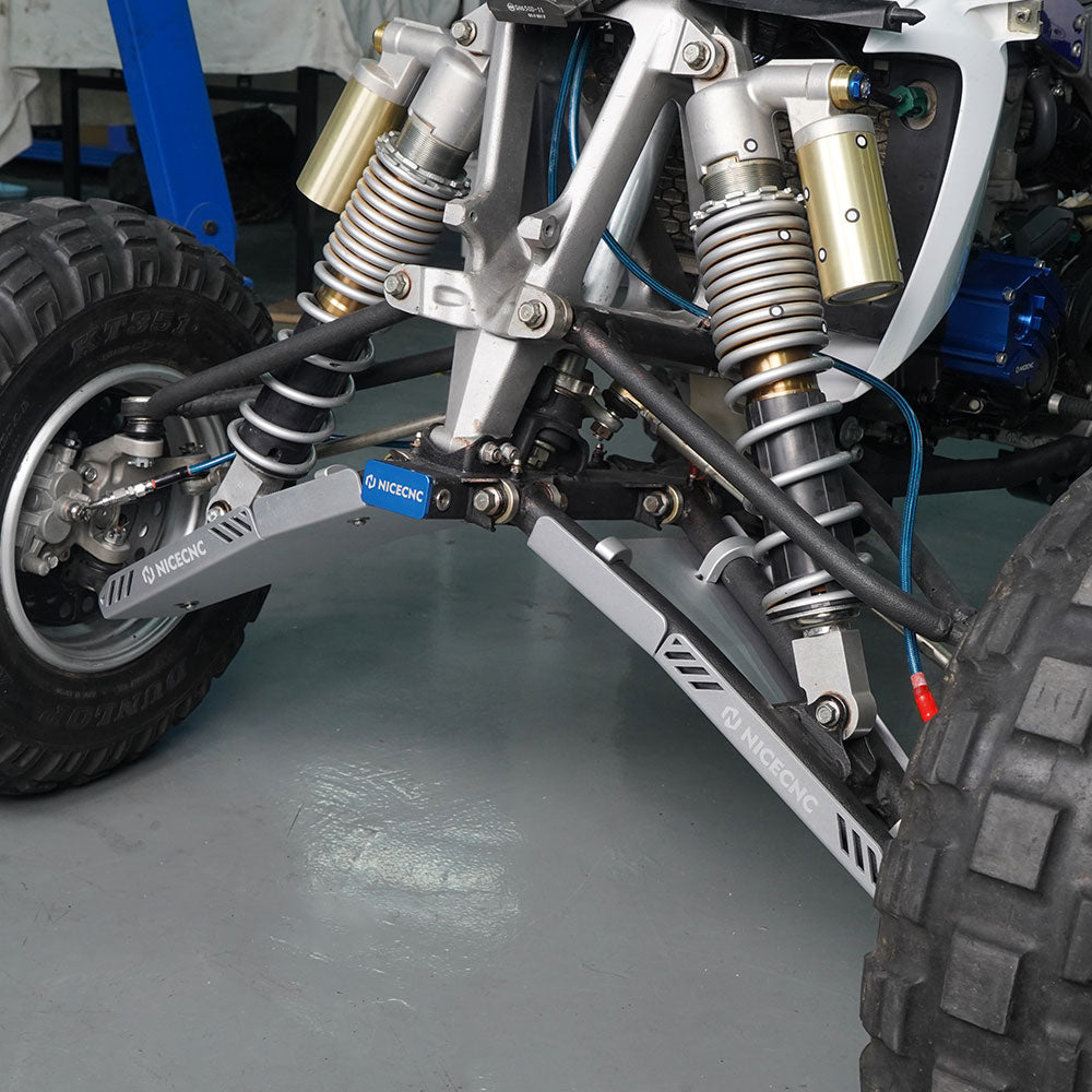 ATV Front A-Arm Skid Plate Guards Protector Kit For Yamaha YFZ450R 2009-2024