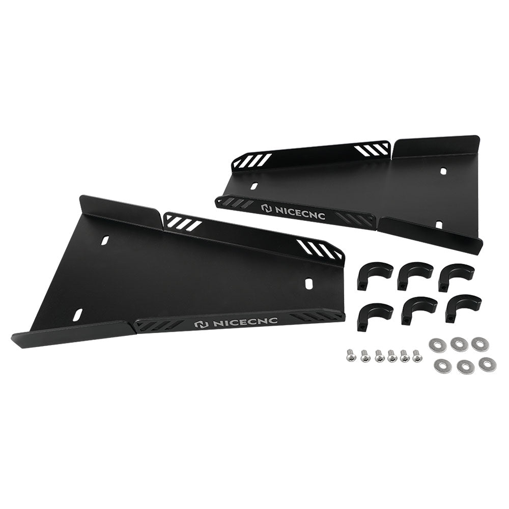 ATV Front A-Arm Skid Plate Guards Protector Kit For Yamaha YFZ450R 2009-2024