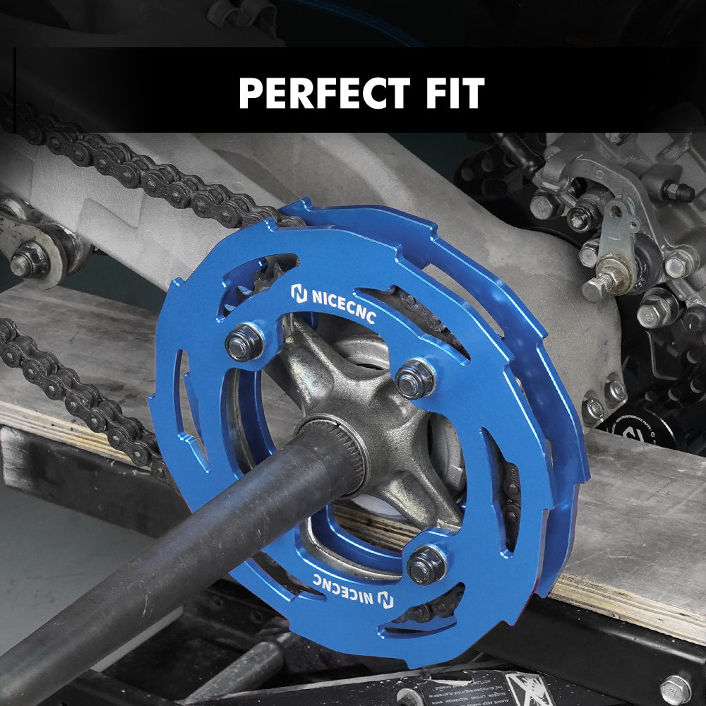 ATV Rear Wheel Dual Sprocket Covers Chain Guards For Yamaha YFZ450R