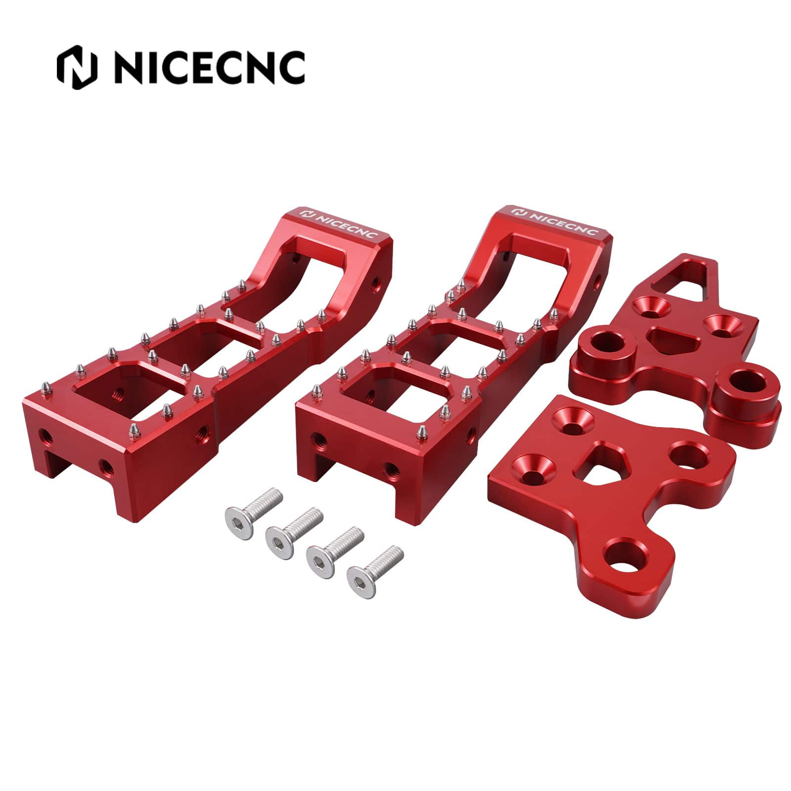 ATV Foot Pegs Footrest Pedals Assembly Kit For Yamaha YFZ450R YFZ450X