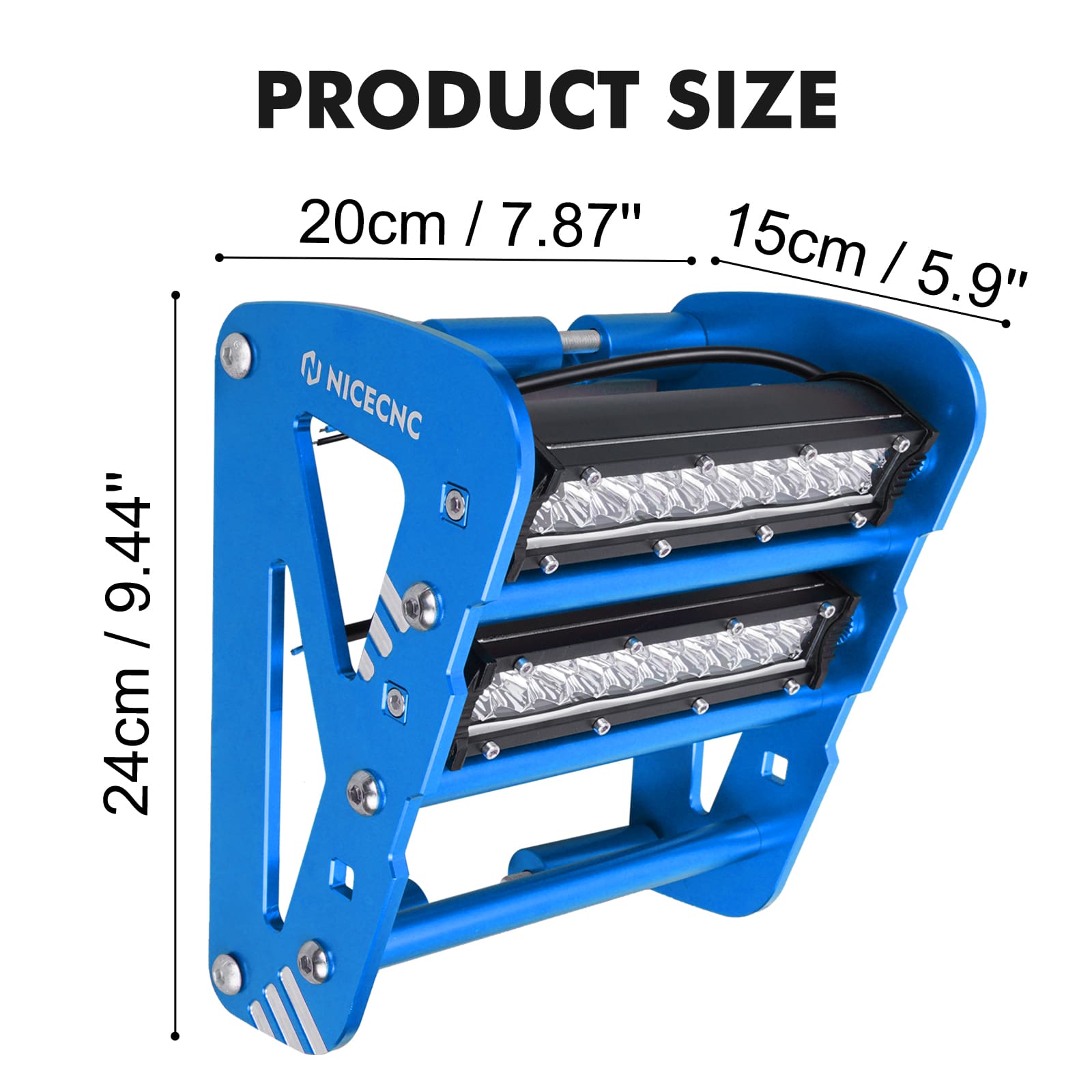 ATV Front Bumper with LED Dual Lights Bar Kit For Yamaha YFZ450R 2009-2024