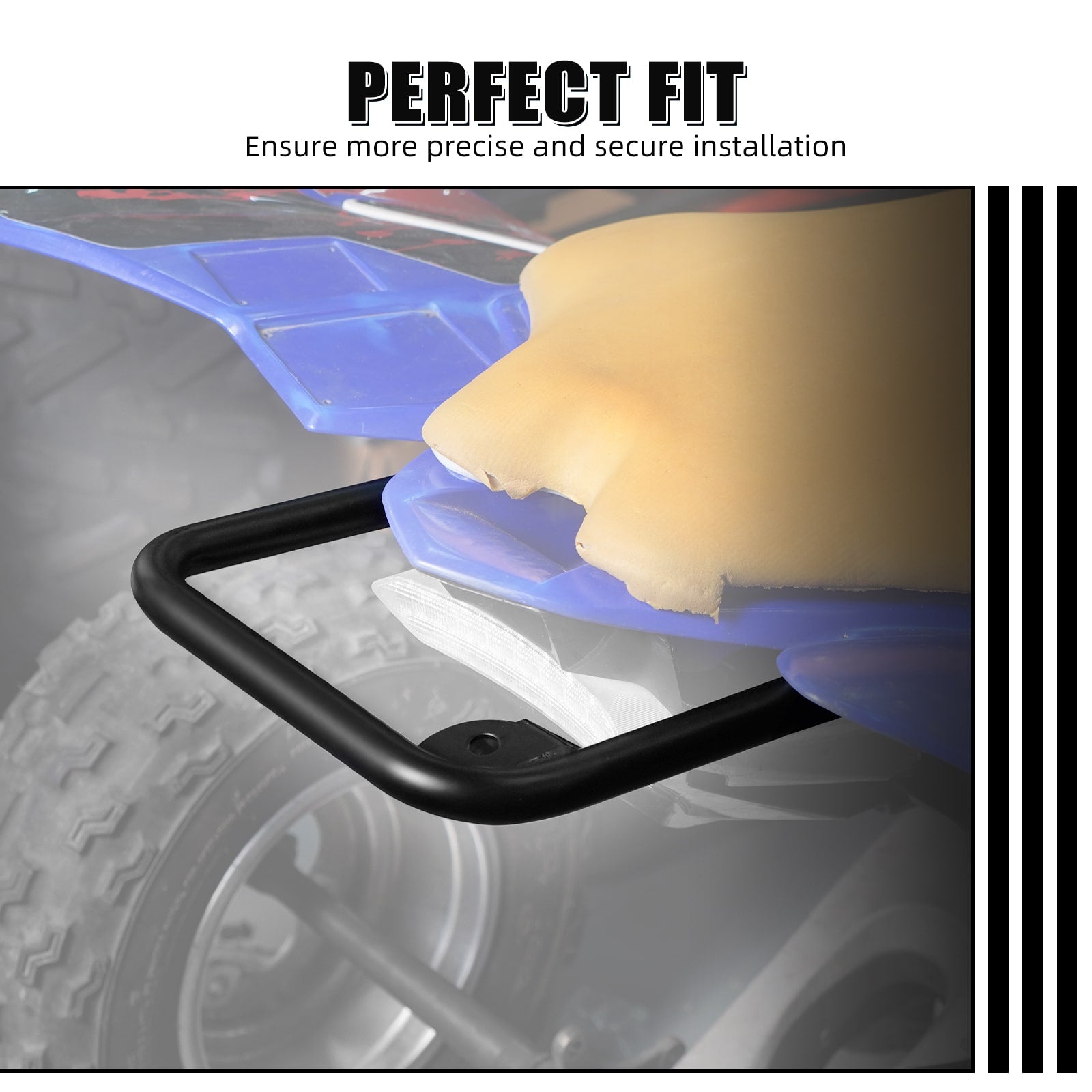 ATV Rear Grab Bar Bumper Luggage Carry Rack For Yamaha YFZ450R 2009-2023