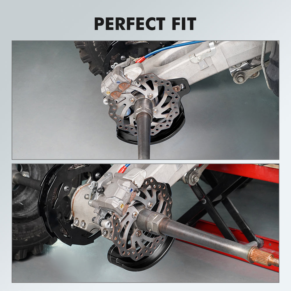 ATV Rear Brake Caliper Mount Bracket Disc Rotor Guard For Yamaha YFZ450R