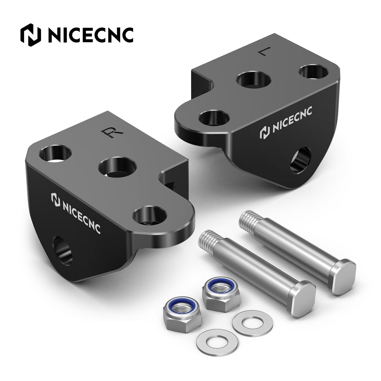 Foot Peg Offset 5mm Lowering Mount Brackets For Yamaha YZ250F 24-26 YZ450F 23-26