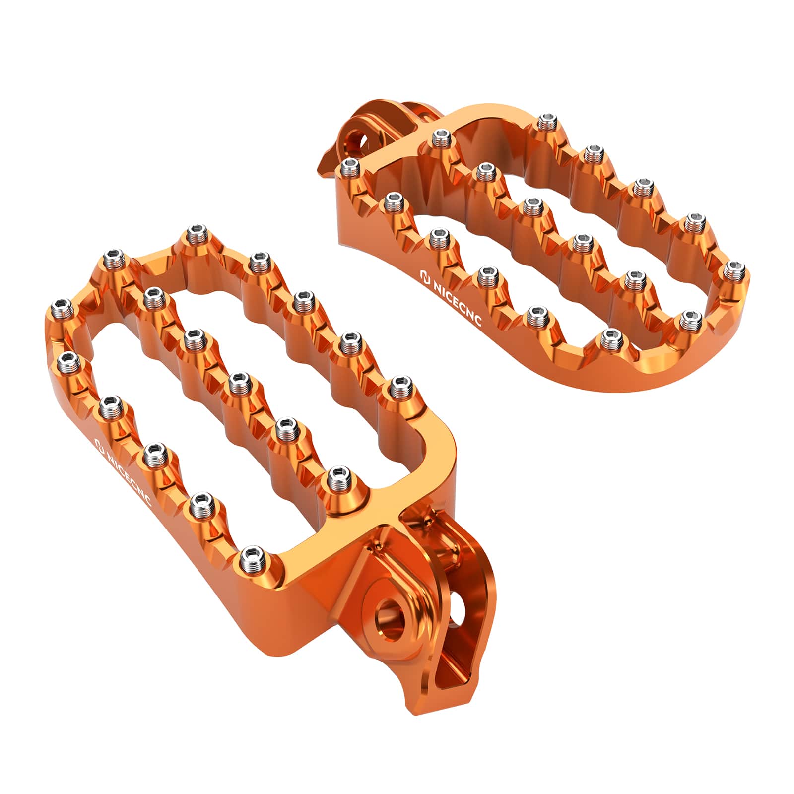 Forged 0° Horizontal Flat Wide Enlarged Foot Pegs For KTM 390 Adventure 2020-2024