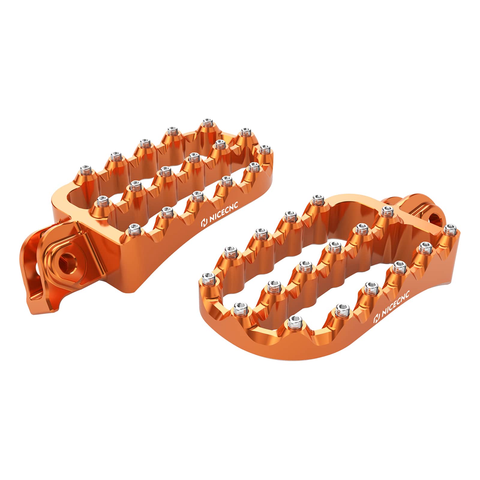 Forged 0° Horizontal Flat Wide Enlarged Foot Pegs For KTM 390 Adventure 2020-2024