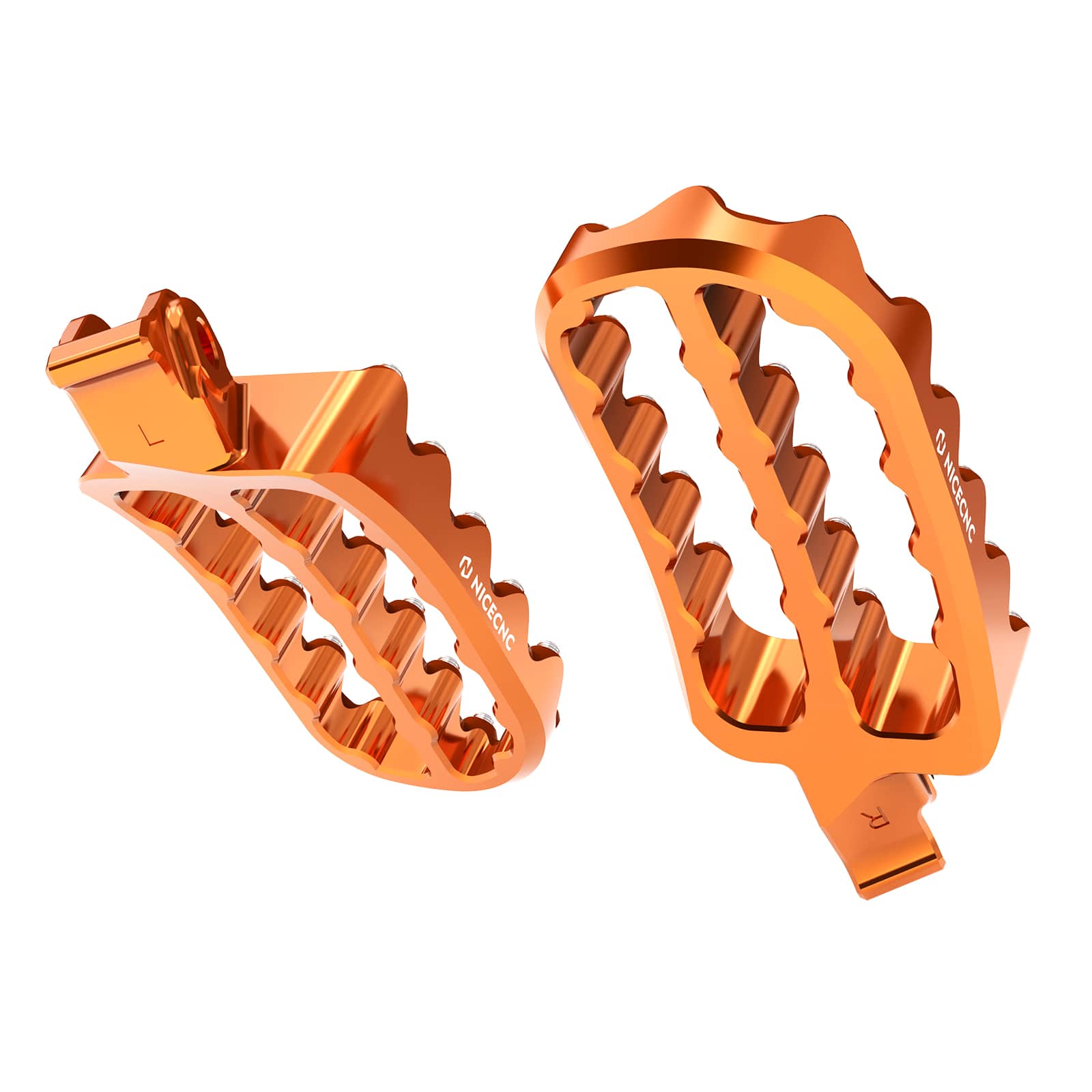 Forged 0° Horizontal Flat Wide Enlarged Foot Pegs For KTM 390 Adventure 2020-2024