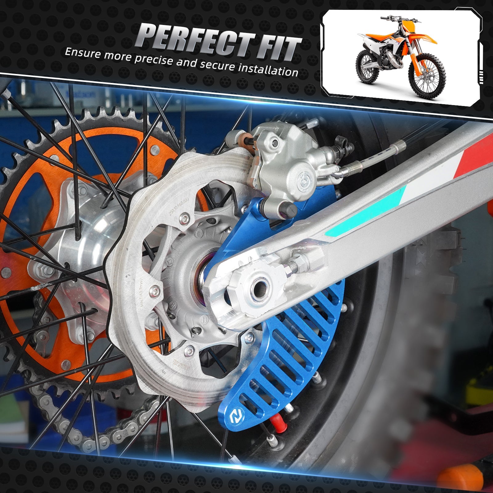Front Rear Brake Disc Guard Kit For KTM SX SX-F XC XC-W EXC XCF-W XW-F