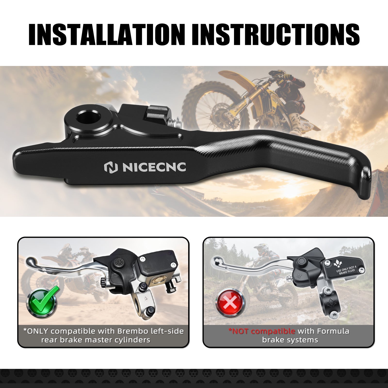 Left Right Shorty Hand Brake Lever Set For Stark Varg EX MX 2024-2025
