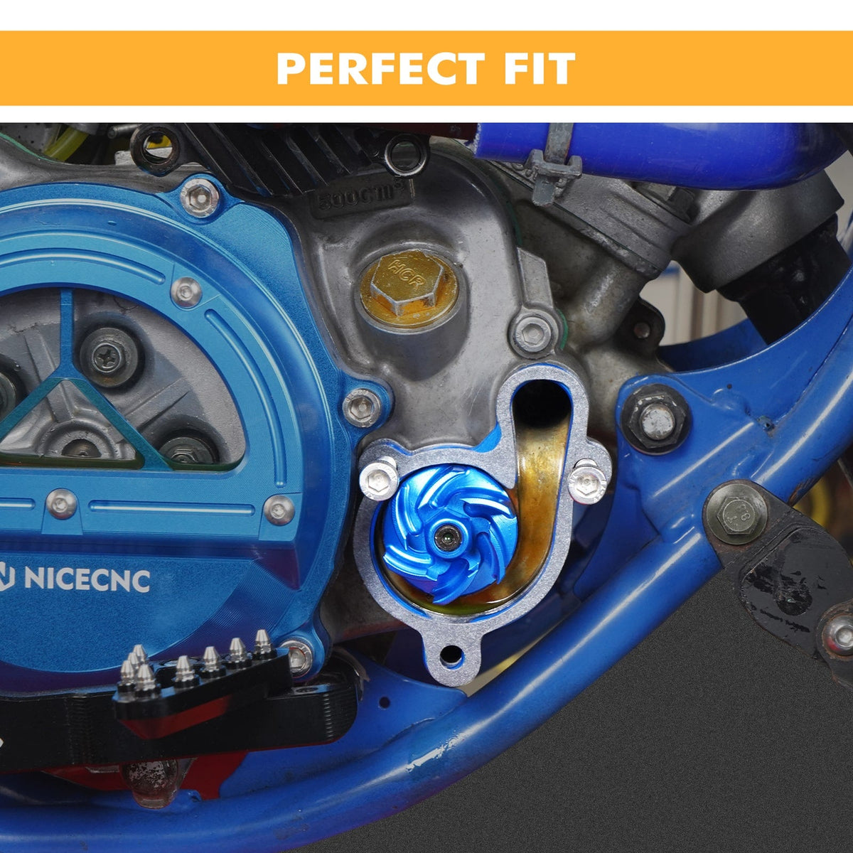 Refroidisseur de turbine de pompe à eau surdimensionné pour Yamaha YZ85