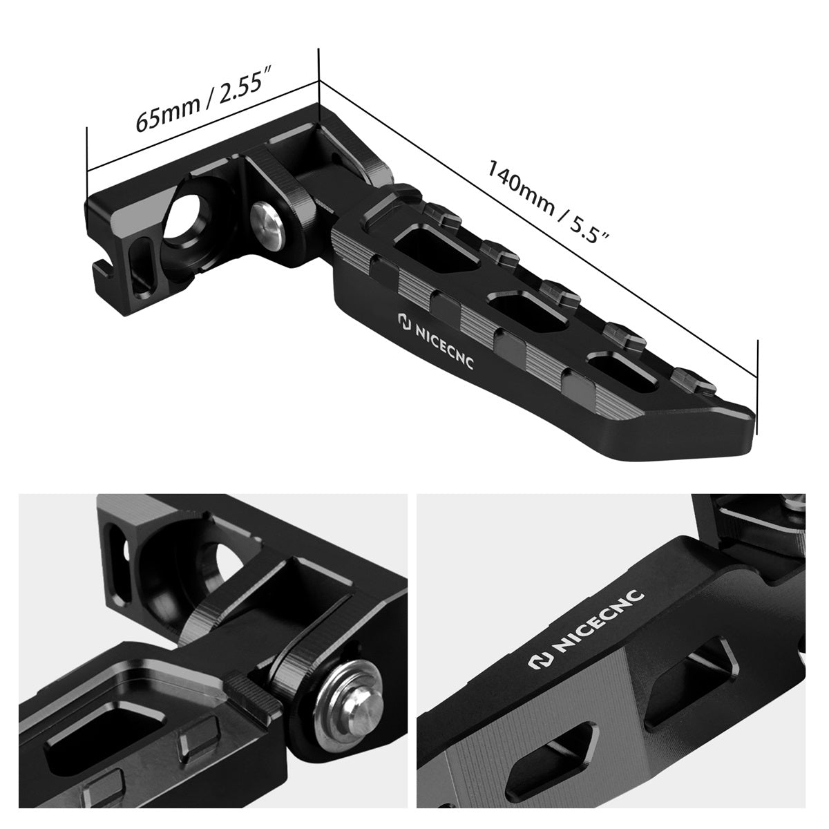 Chain Tensioner Adjuster Blocks & Rear Stunt Pegs For Surron Light Bee X/ S/ L1E Segway X160 X260
