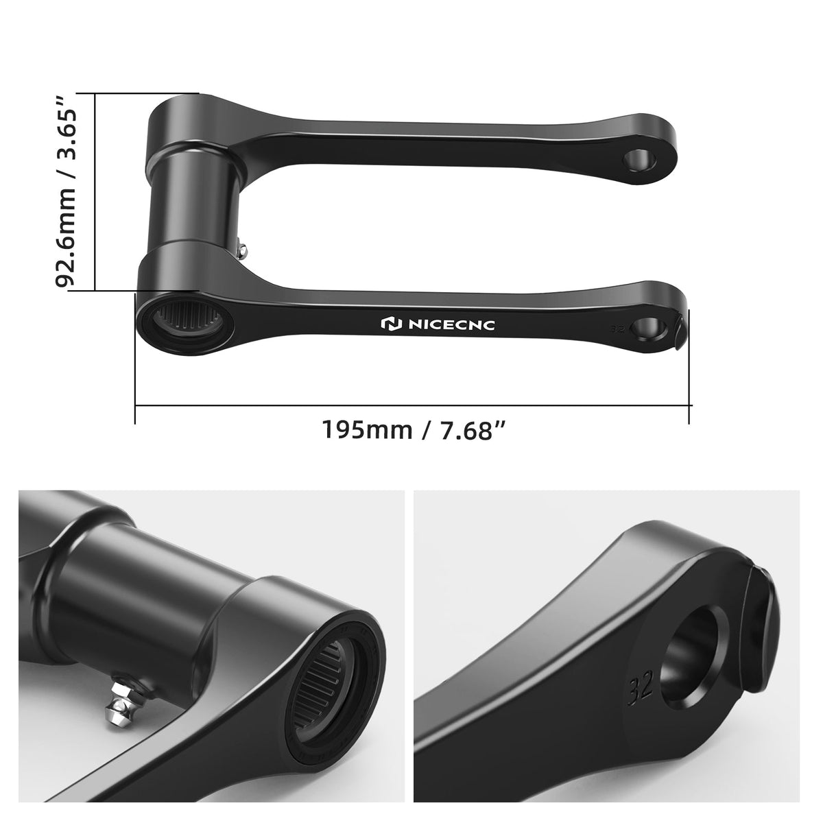 2" Rear Lowering Link For Honda CRF250R 450R 2025-2026