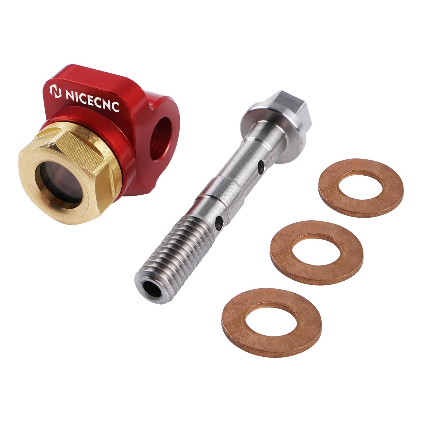 Banjo Bolt Oil Sight Glass For Honda XR600R /XR650L 1985-2024