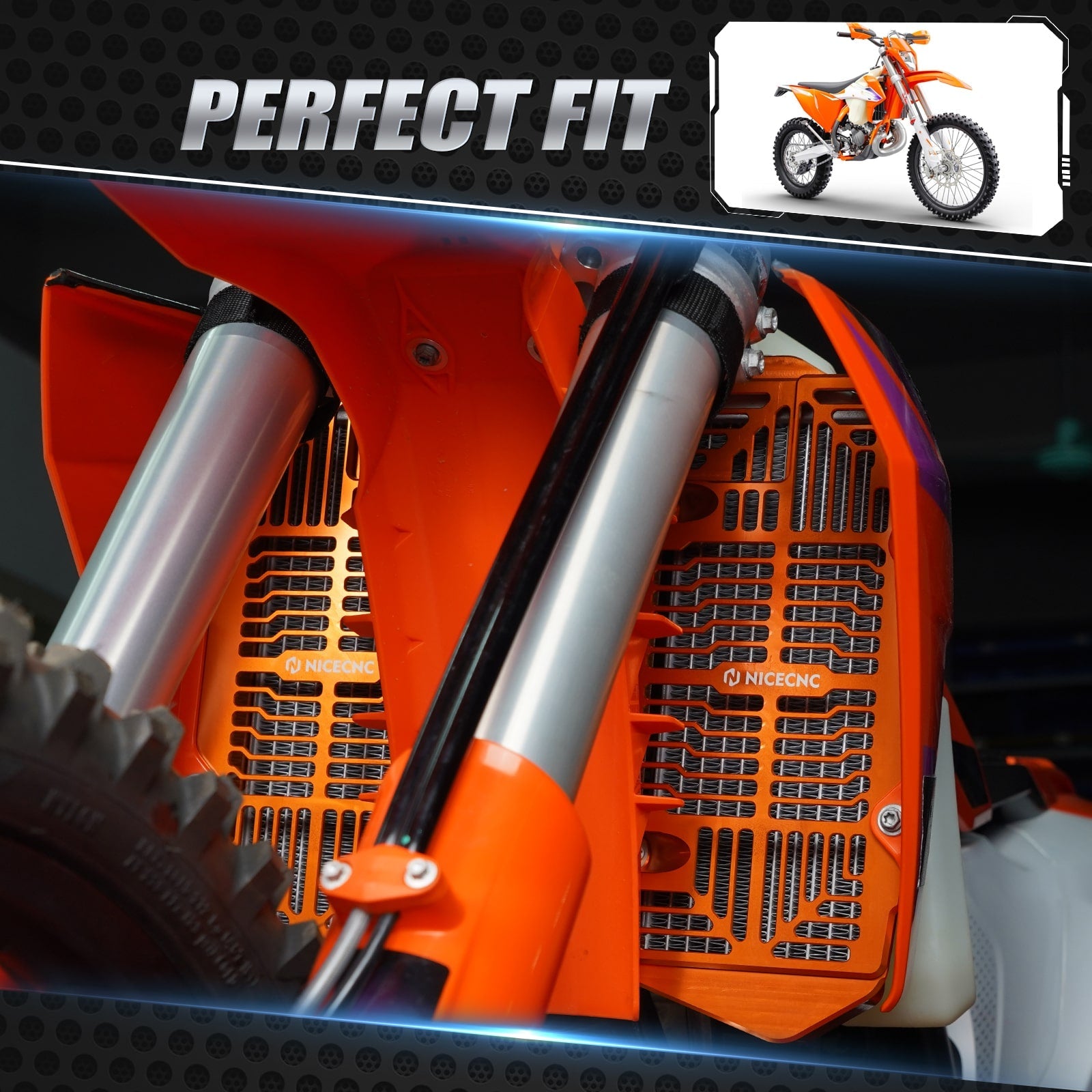 Left & Right Radiator Guards For KTM 350 500 EXC-F 2024