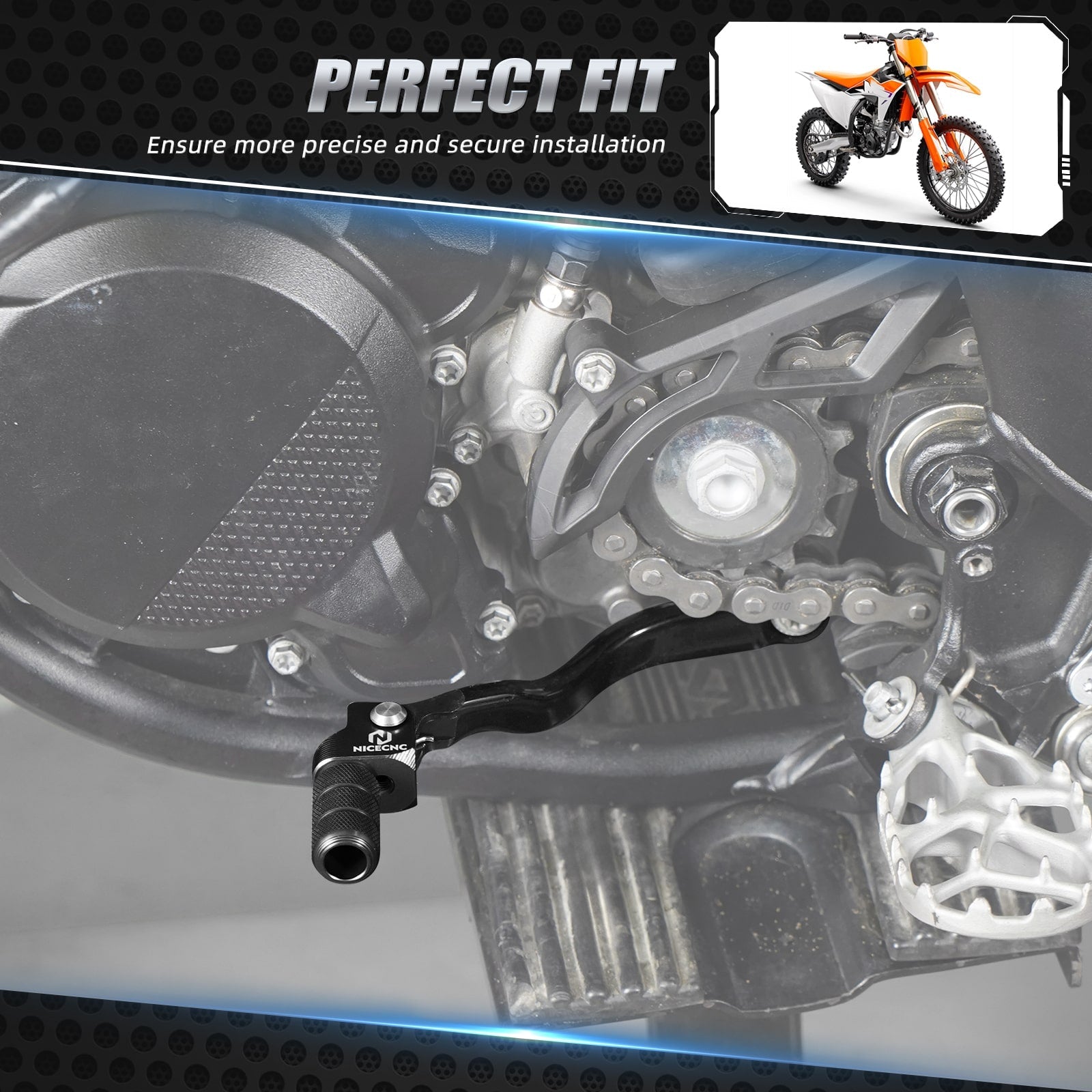 Forged Folding Gear Shift Lever For KTM Husqvarna 125-300 2023-2025 Gas Gas 125-350 2024