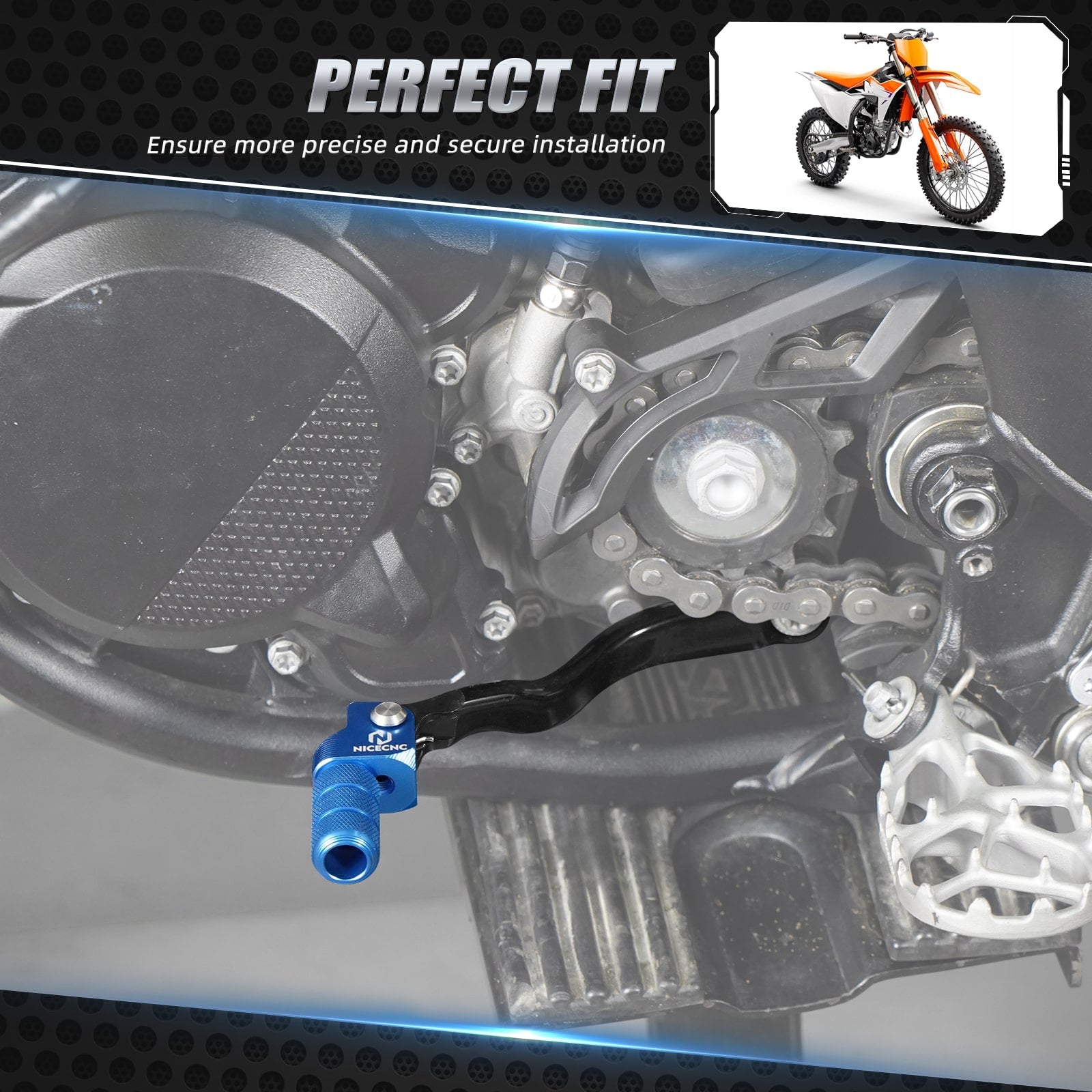 Forged Folding Gear Shift Lever For KTM Husqvarna 125-300 2023-2025 Gas Gas 125-350 2024
