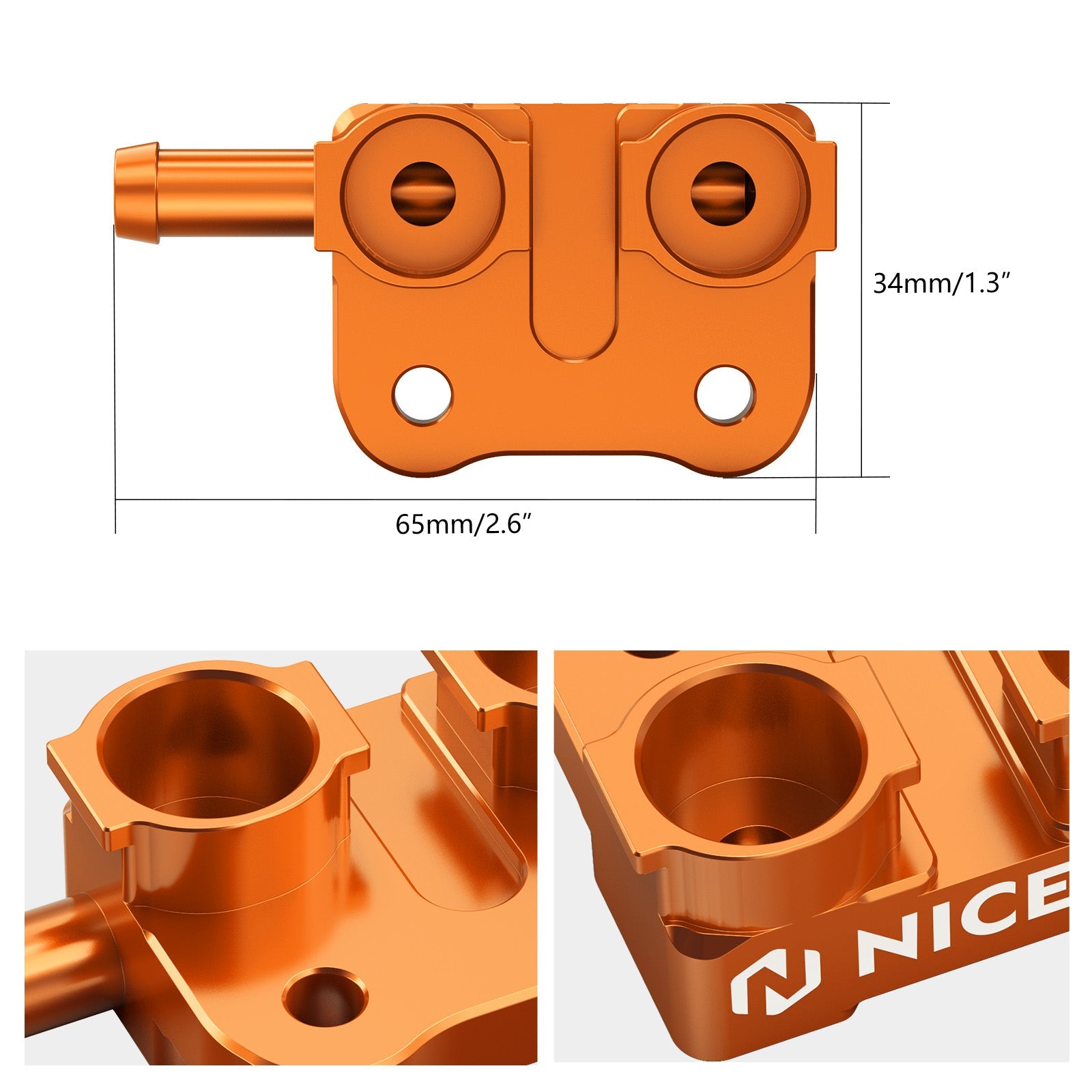 High Flow Fuel Fitting For KTM 250/300 EXC XCW Husqvarna TE Gas Gas EX MC EC 24-25