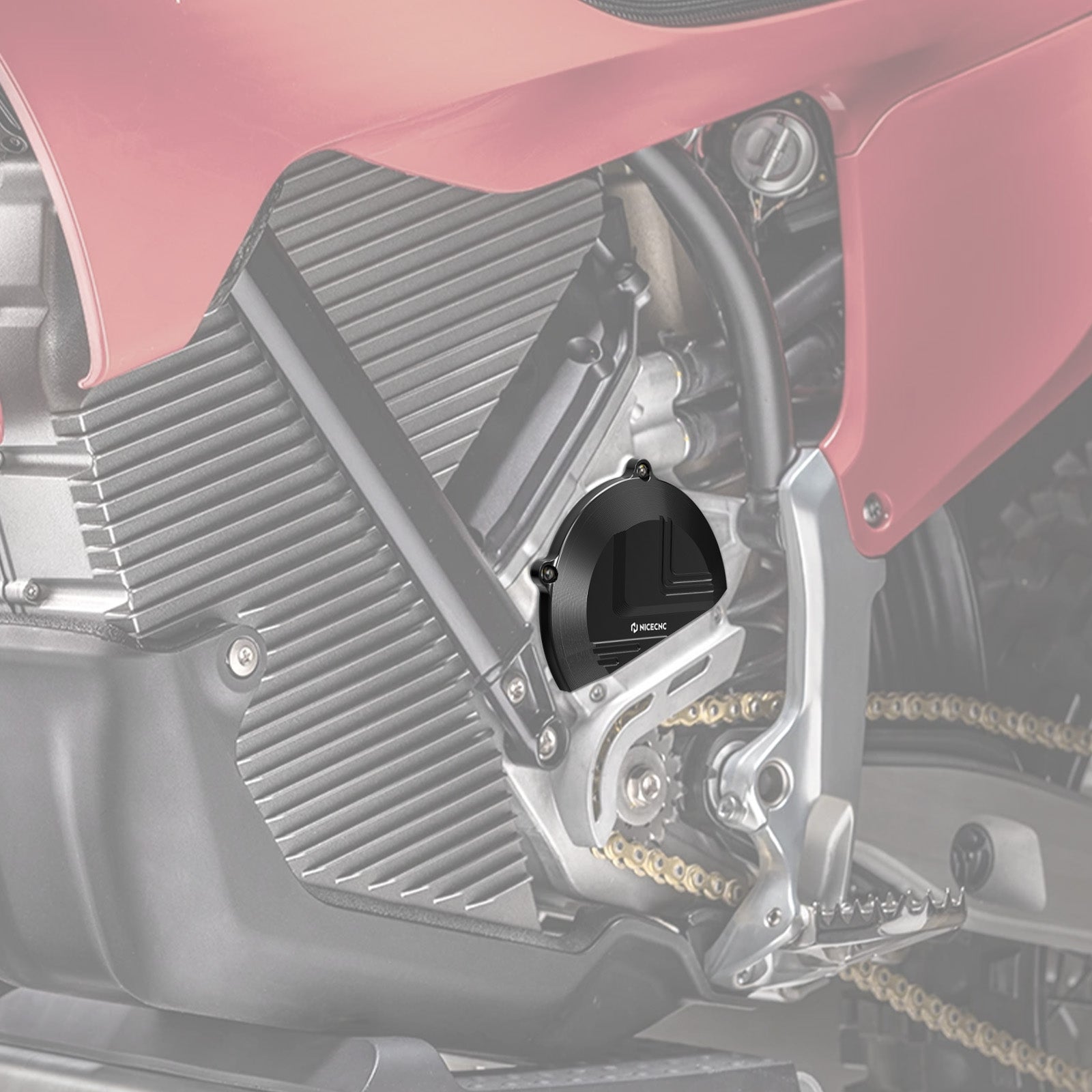 Left Right Motor Cover & Sprocket Chain Guard For Stark Varg MX / EX 2024-2025