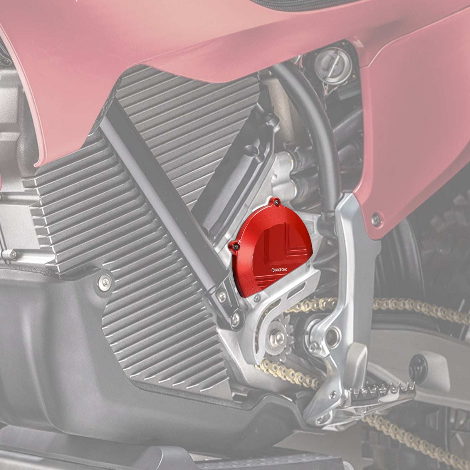 Left Right Motor Cover & Sprocket Chain Guard For Stark Varg MX / EX 2024-2025