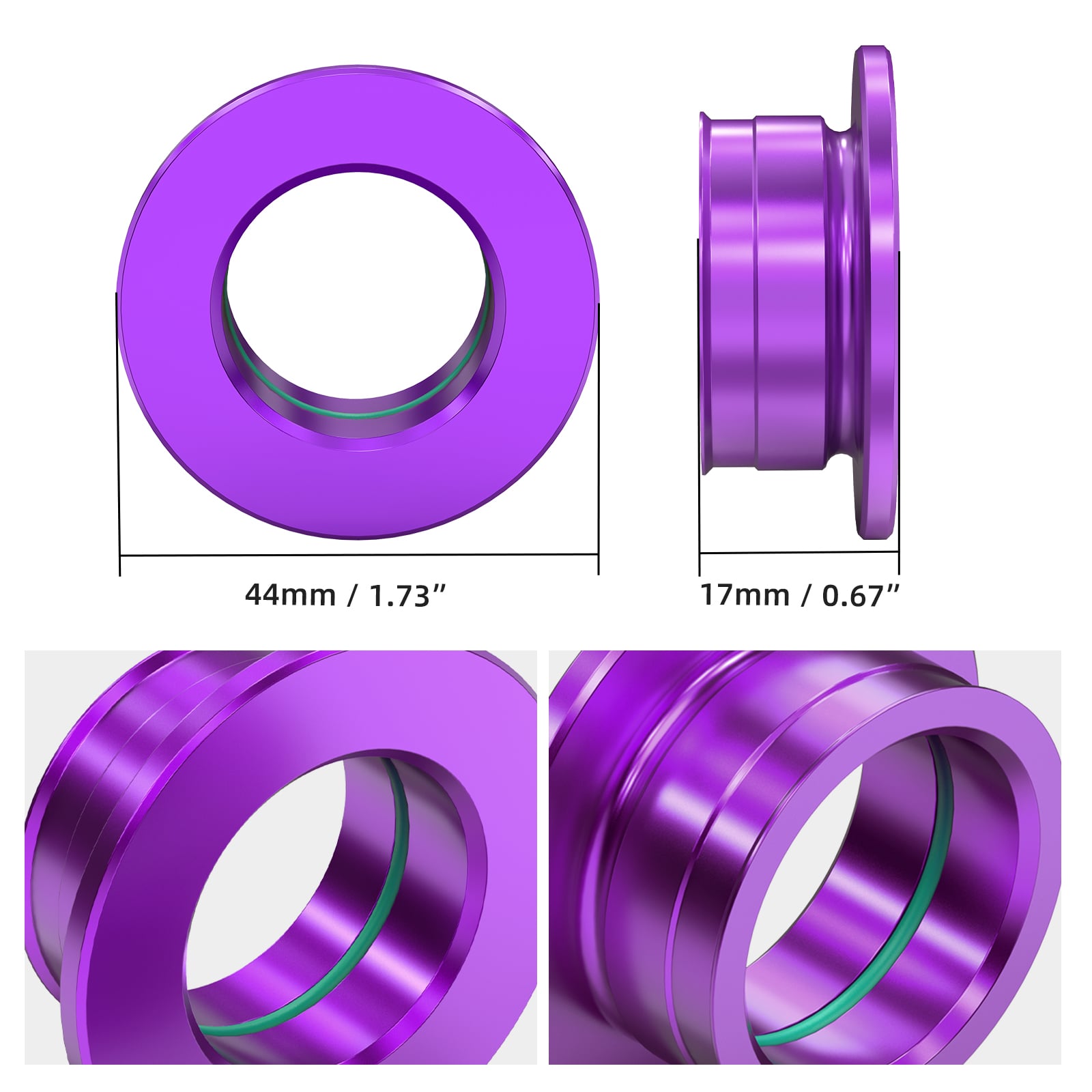 Front Rear Wheel Spacers Hub Collars Kit For Stark Varg EX MX 2024-2025