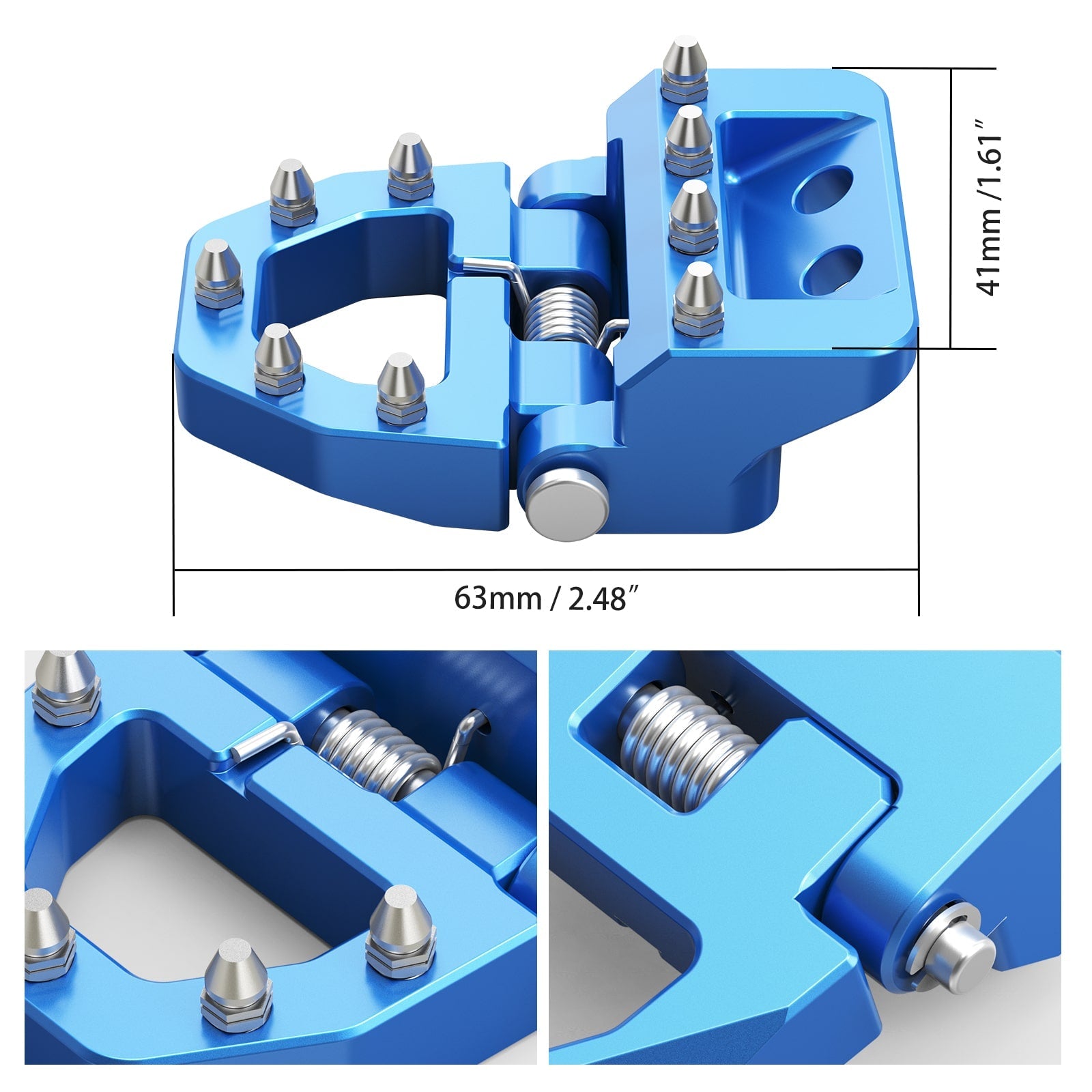 Folding Dual Control Stepped Brake Pedal Plate Tip For KTM 350 500 EXC-F 2017-2024