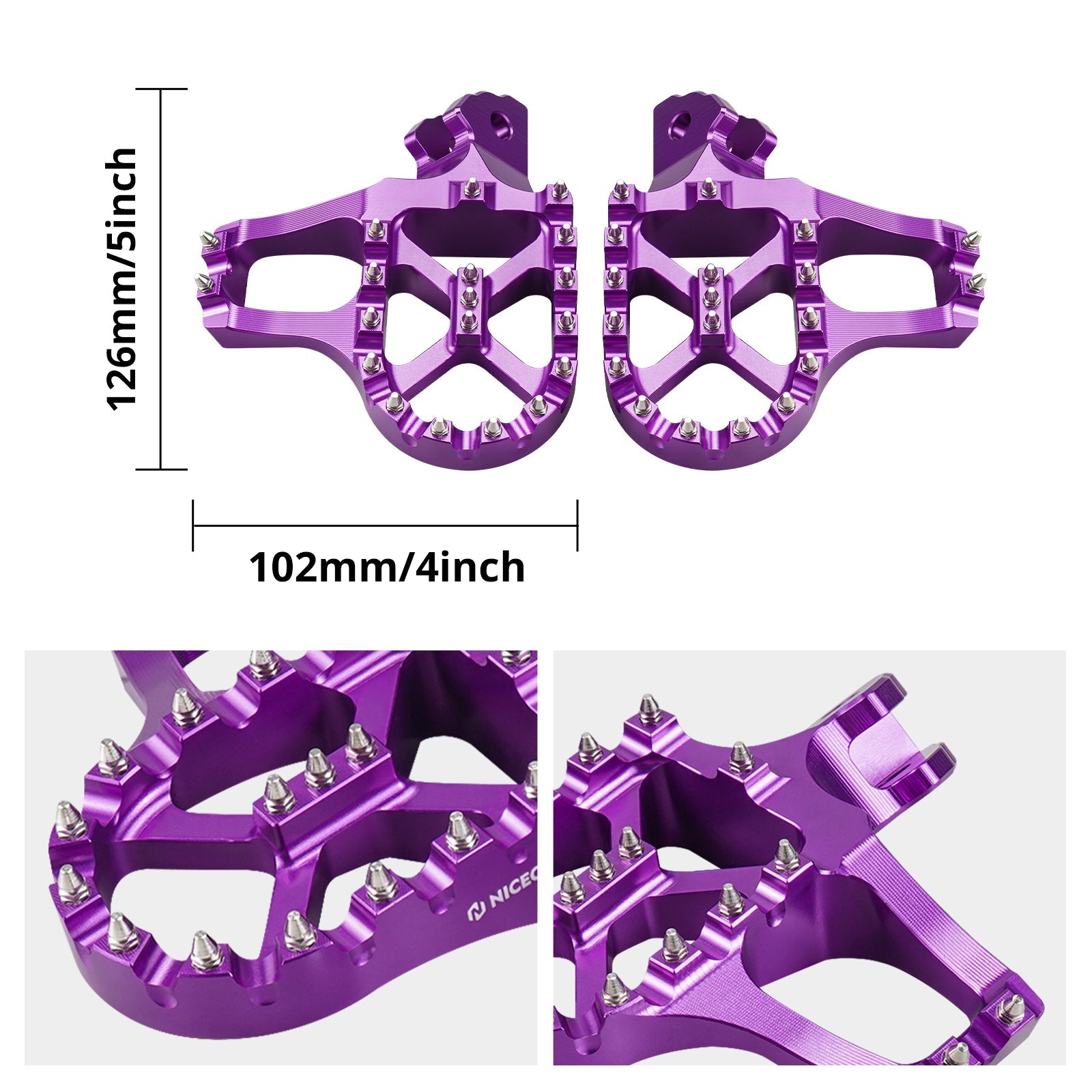 Hydraulic Rear Foot Brake + Extender Footrest + Support Brace For Surron Light Bee X S