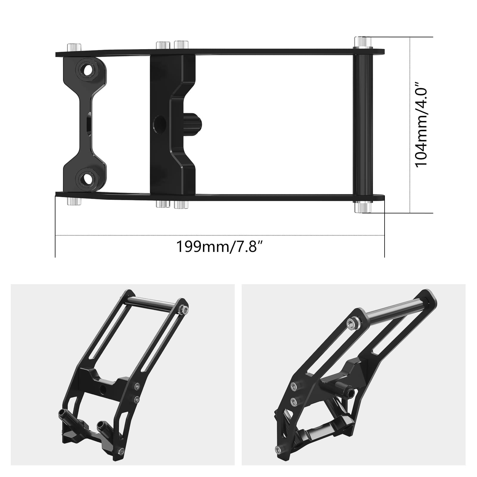 Adjustable 12MM Bar GPS Mount for Ducati DesertX 2022-2024