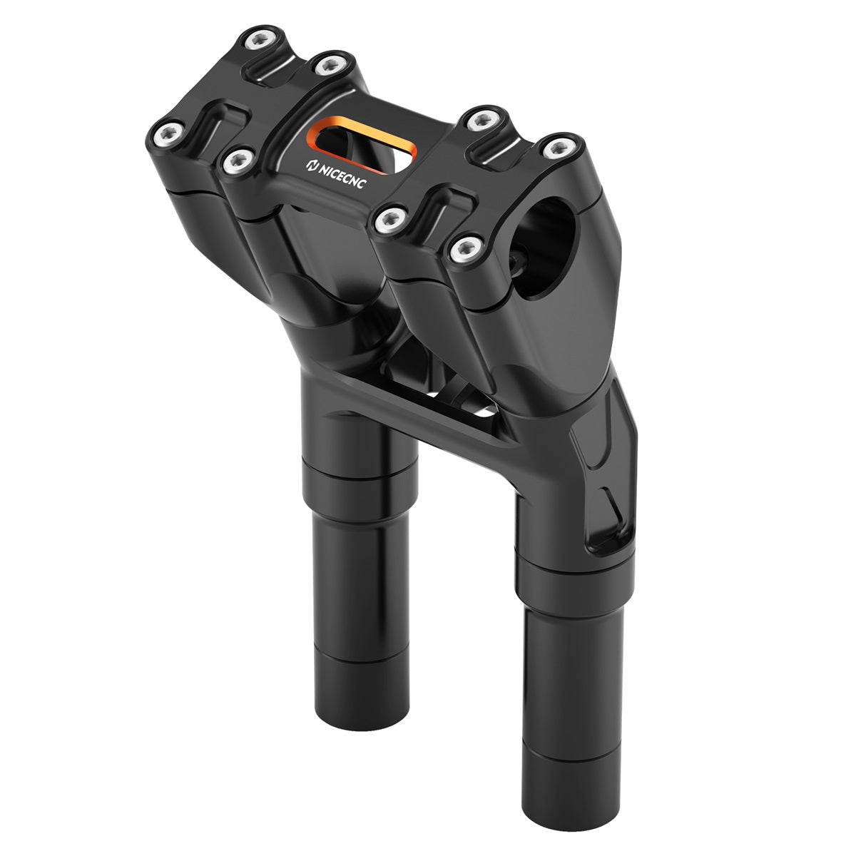 Kickback 1-1/8" Handlebar Riser Kit For Harley Road King Tri Electra Glide Freewheeler