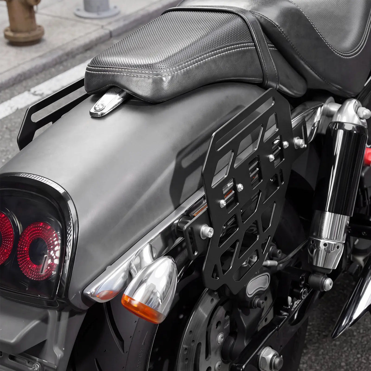Saddlebag Brackets For Harley Dyna Fat Street Bob Low Rider Super Wide Glide