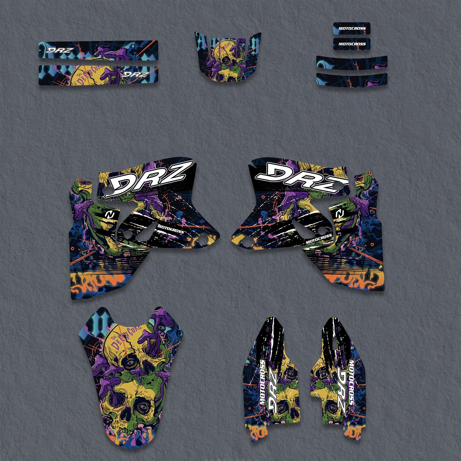 Motorcycle Full Graphics Decals Stickers Set For Suzuki DRZ400SM 2000-2020