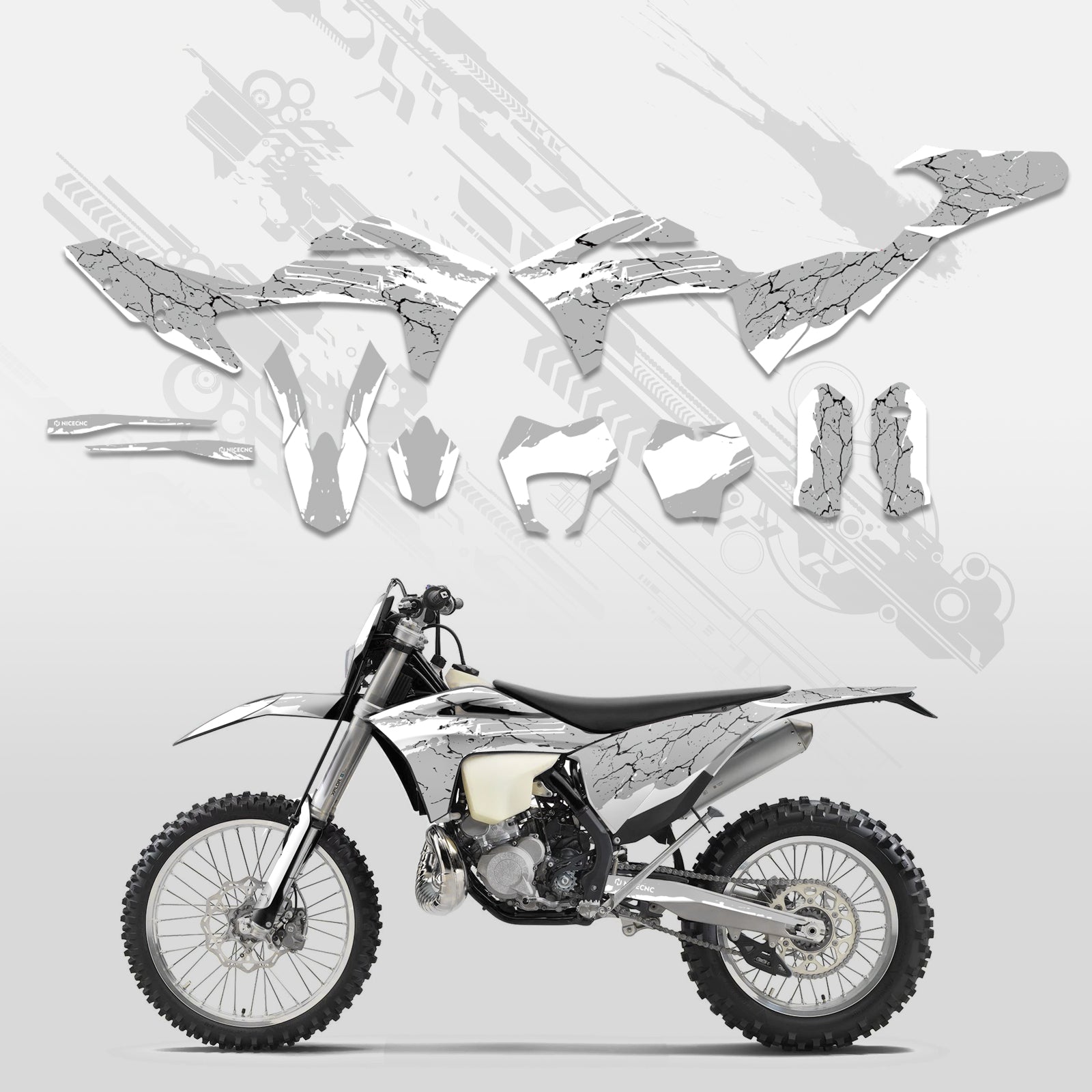 Off-Road Bike Full Graphics Decals Stickers Kit For GAS GAS EC Enduro 2021-2023