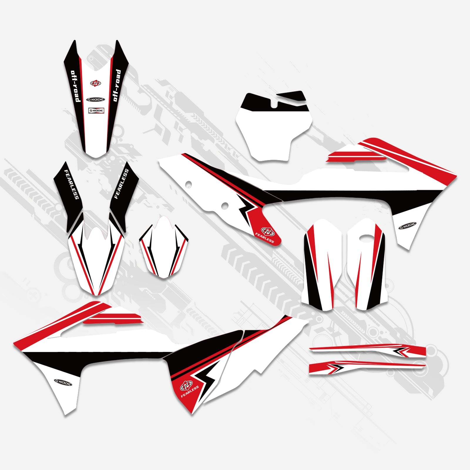 Off-Road Bike Full Graphics Decals Stickers Kit For GAS GAS MC Motocross 2021-2023