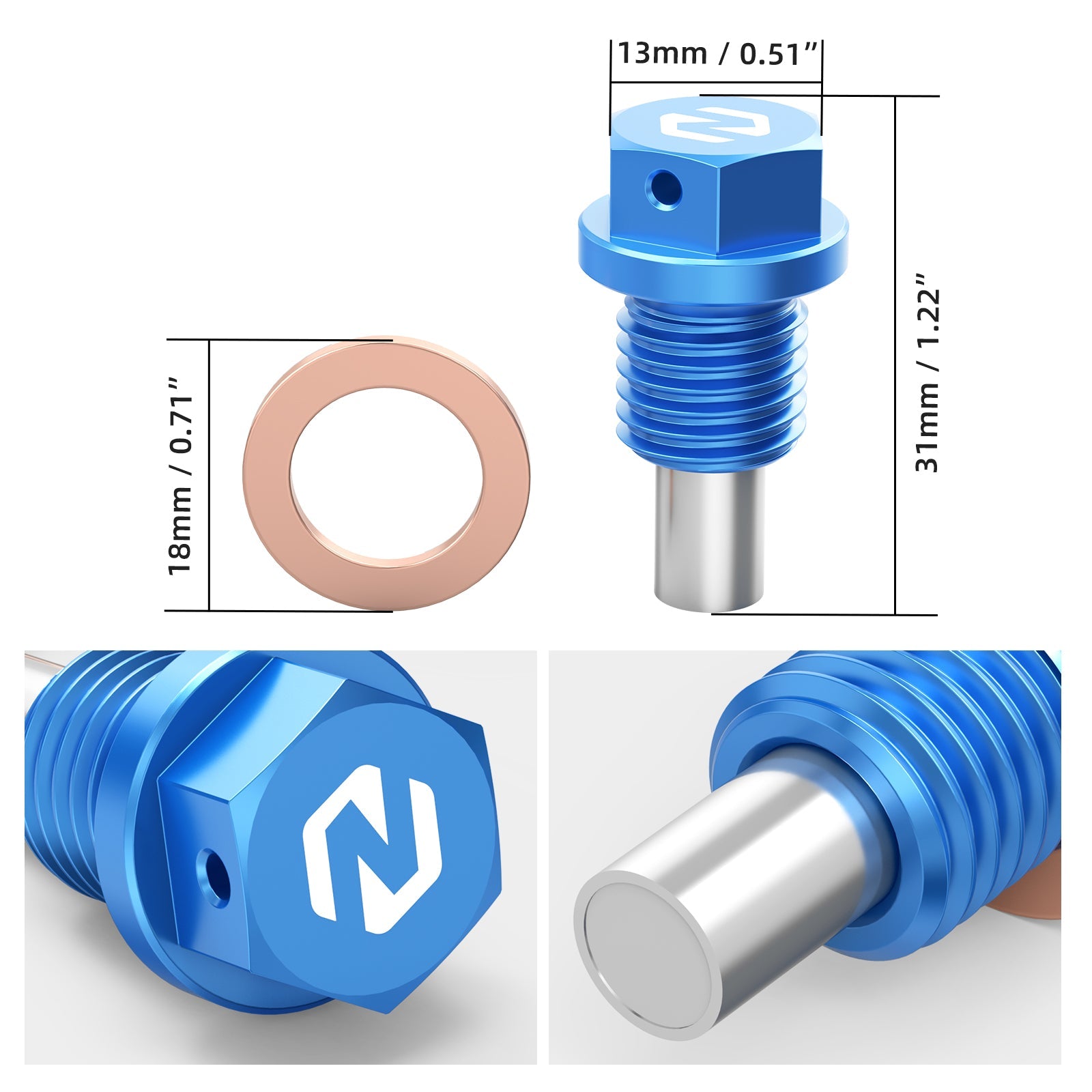 Magnetic Oil Drain Plug Bolt For Gas Gas EX MC EC ES EW F 2021-2025 700 SM ES 22-25