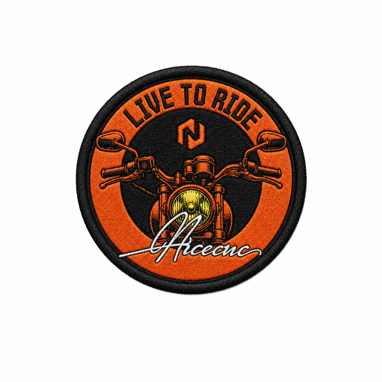NICECNC "Live to Ride" Embroidered Patch Set